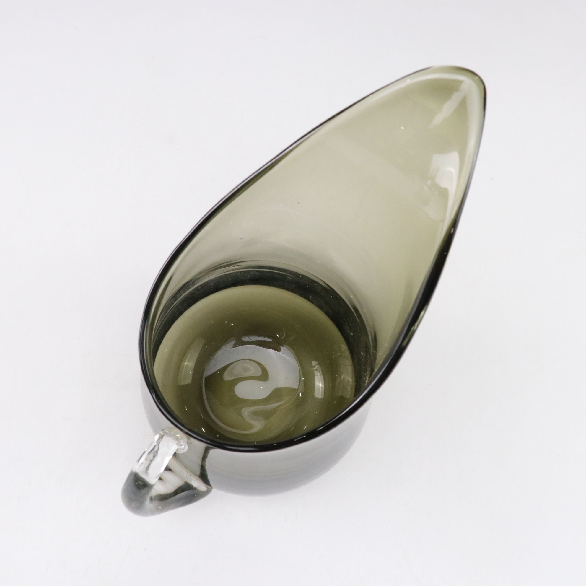 Pair of Blown Glass Pitchers