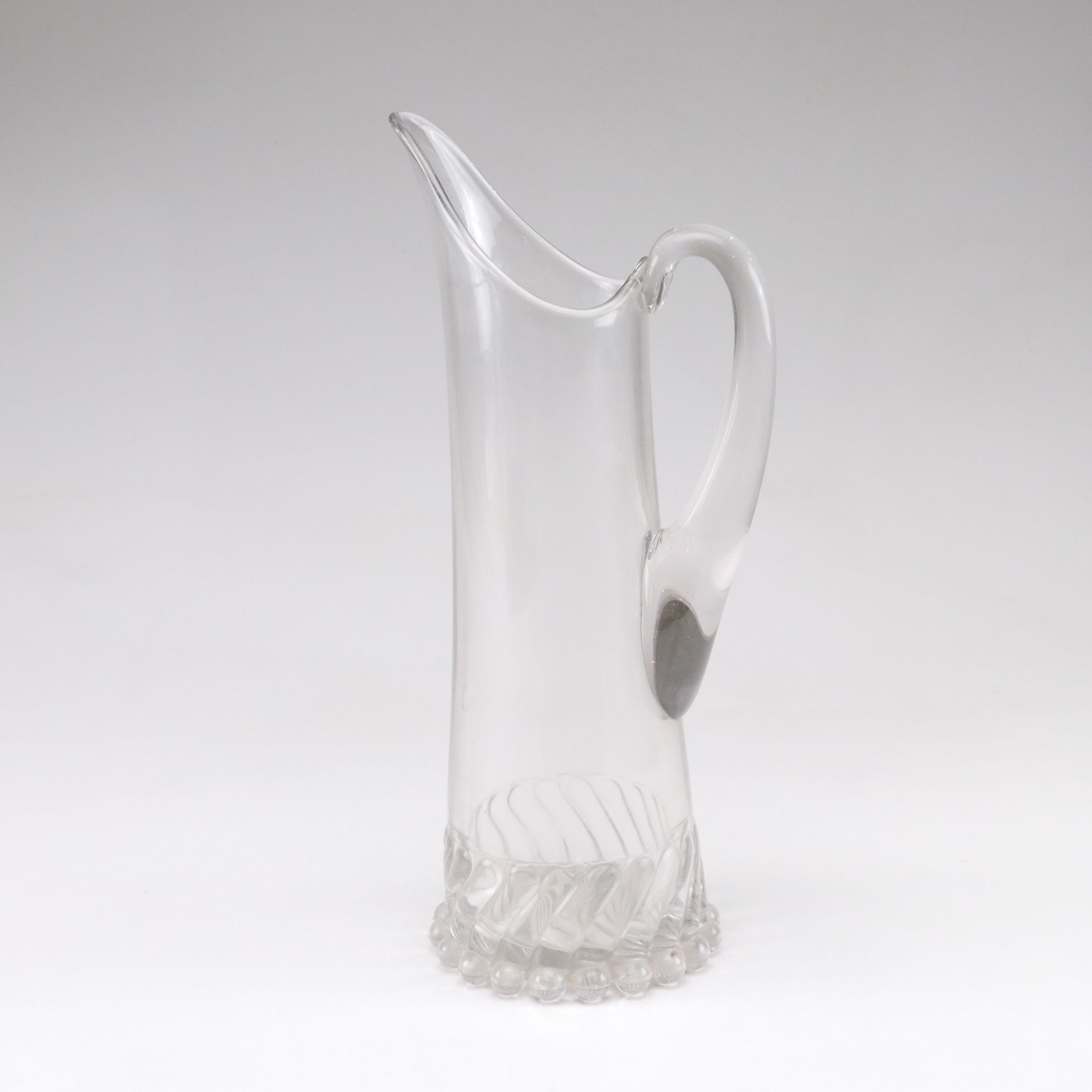 Pair of Blown Glass Pitchers