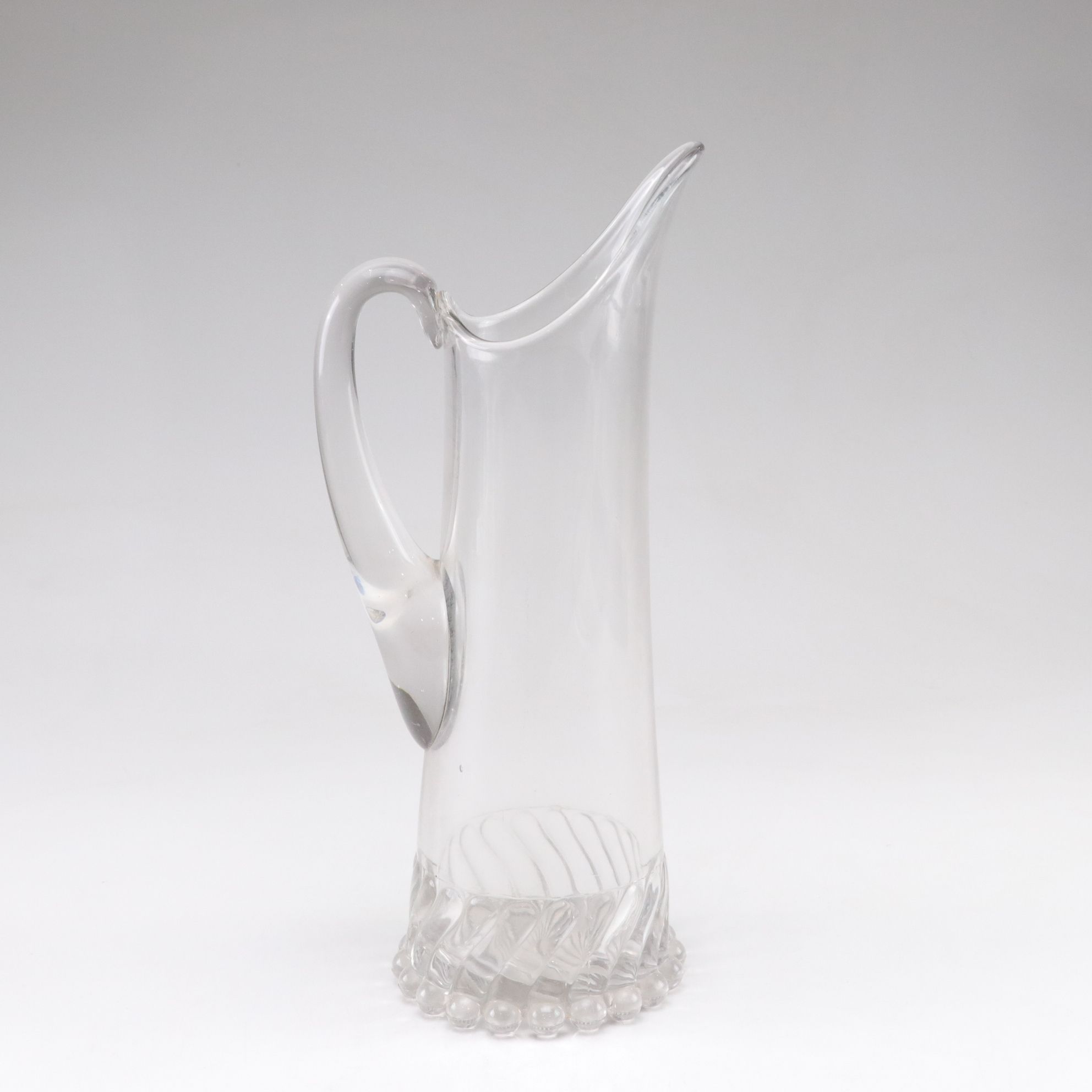 Pair of Blown Glass Pitchers