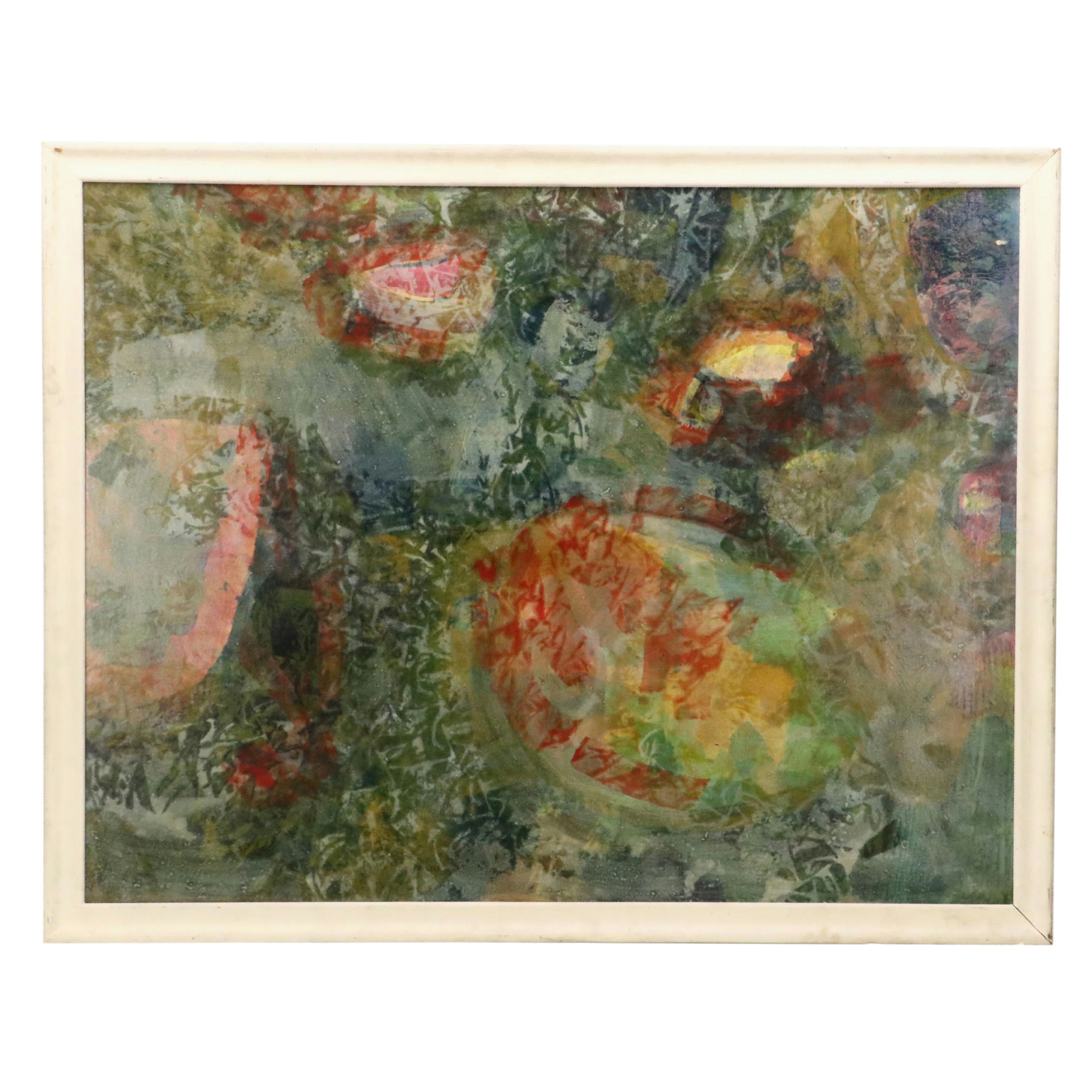 Louis Rockwood Abstract Mixed Media Painting