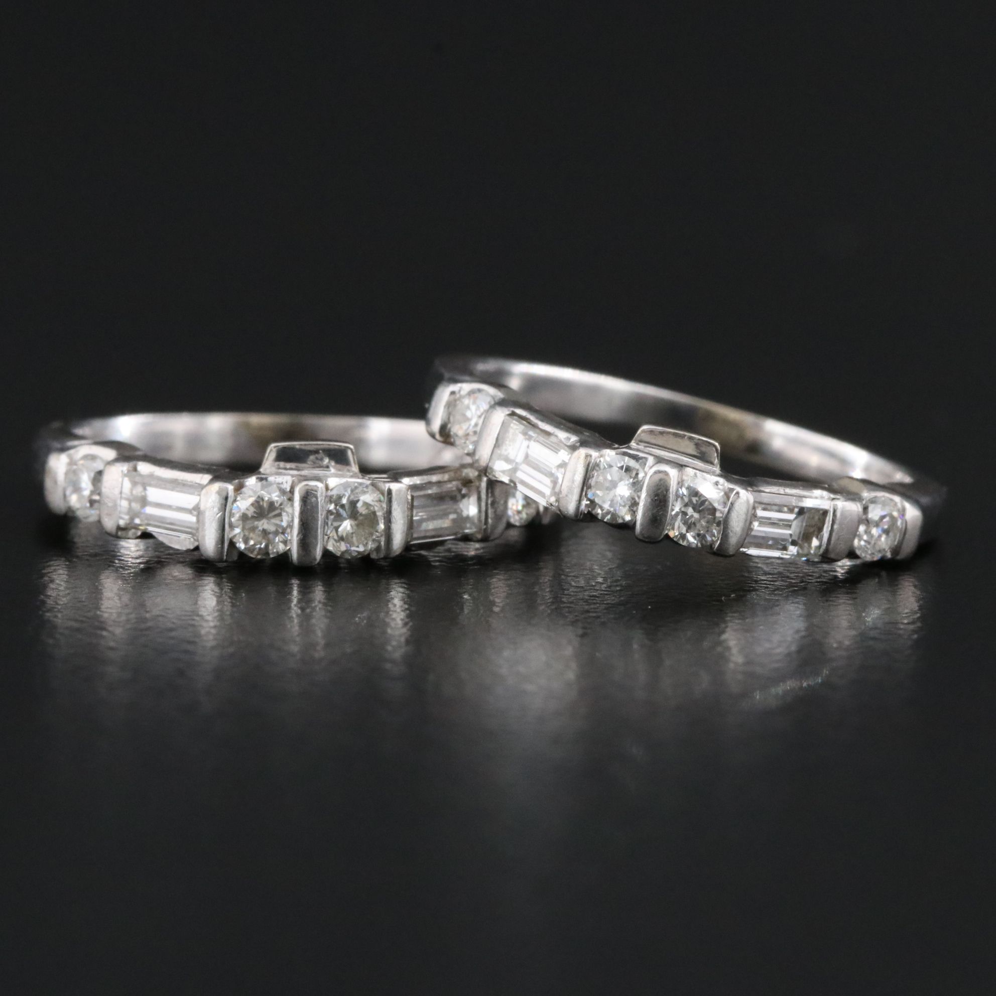 14K 1.04 CTW Diamond Bands