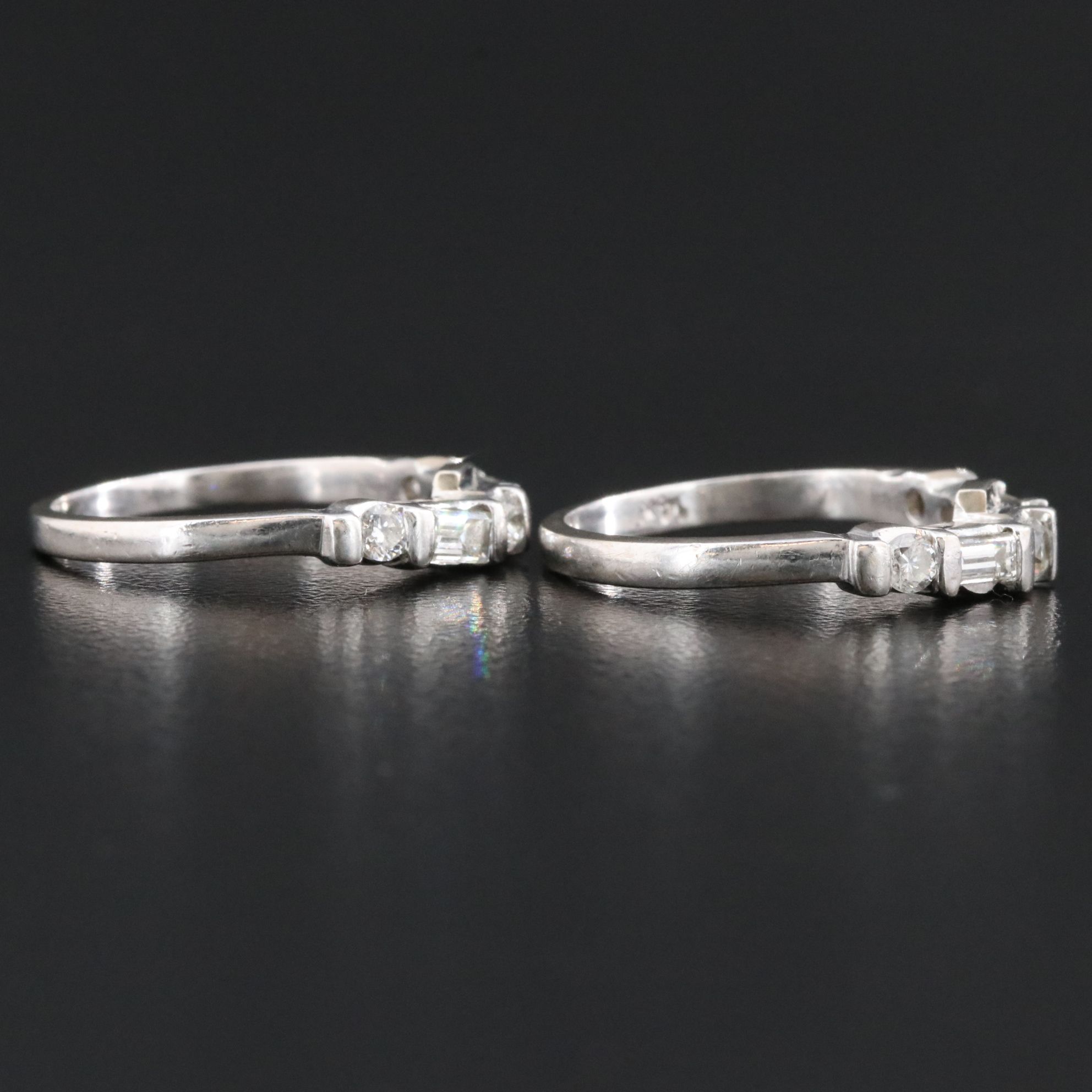 14K 1.04 CTW Diamond Bands