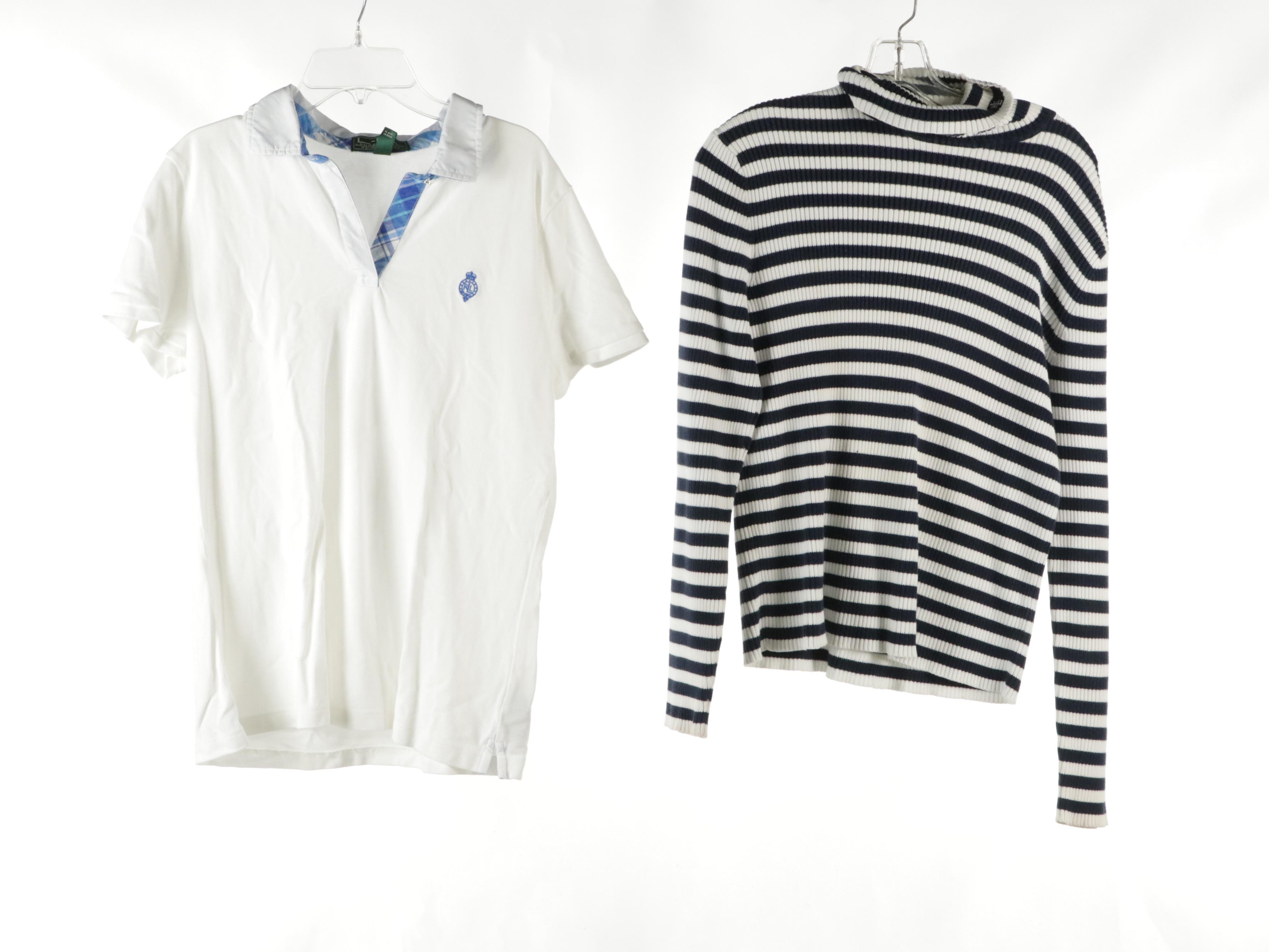 Lauren Ralph Lauren Corduroy Pants,  Black Jeans, Striped Knit Turtleneck, More