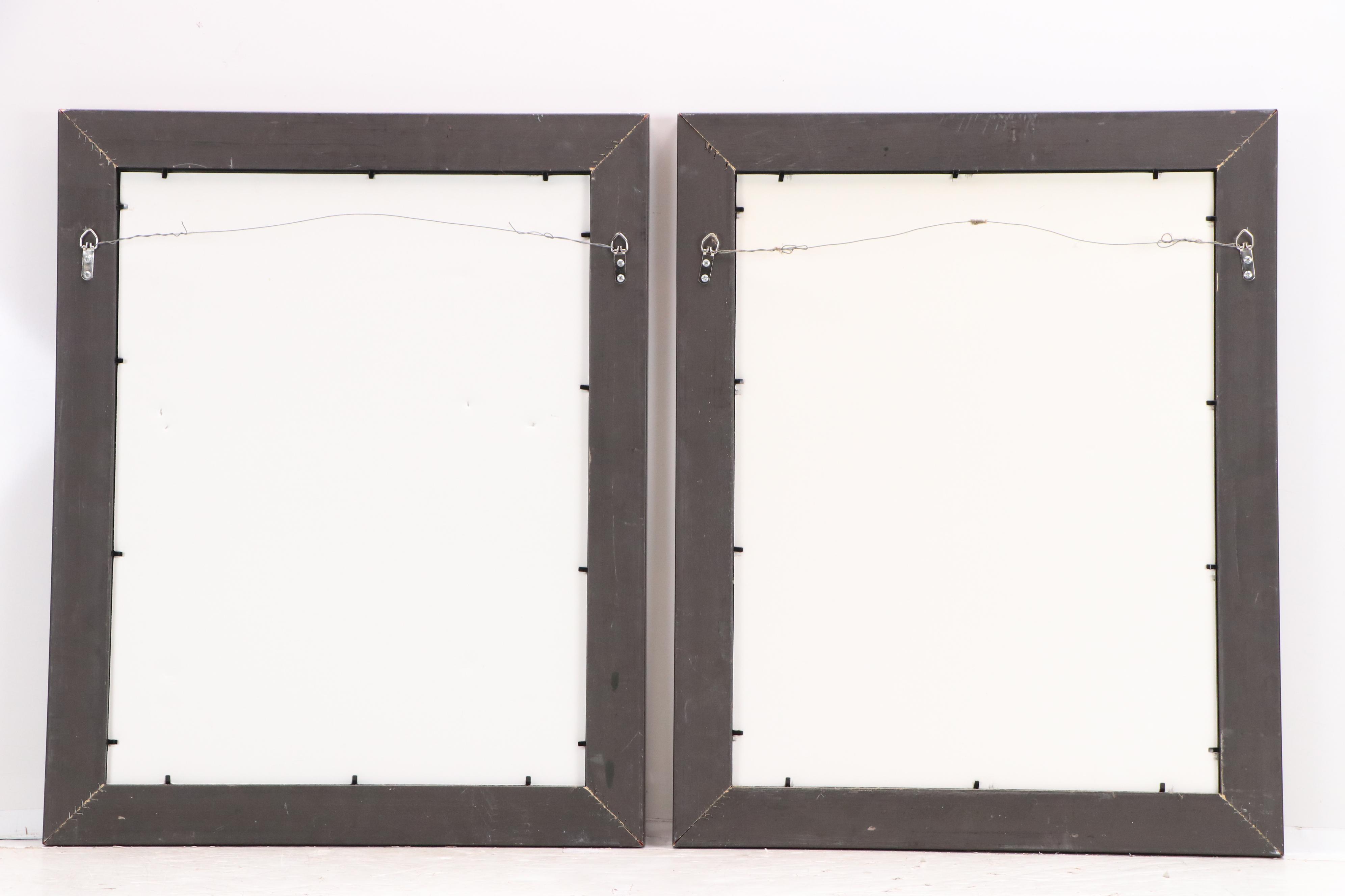 Photographic Giclées of Figs and a Chili Pepper in Engraved Wood Frames