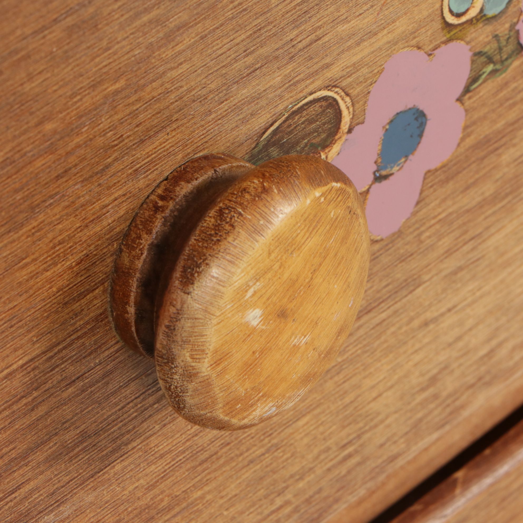 Coronado Southwestern Style Paint Decorated Chest of Drawers