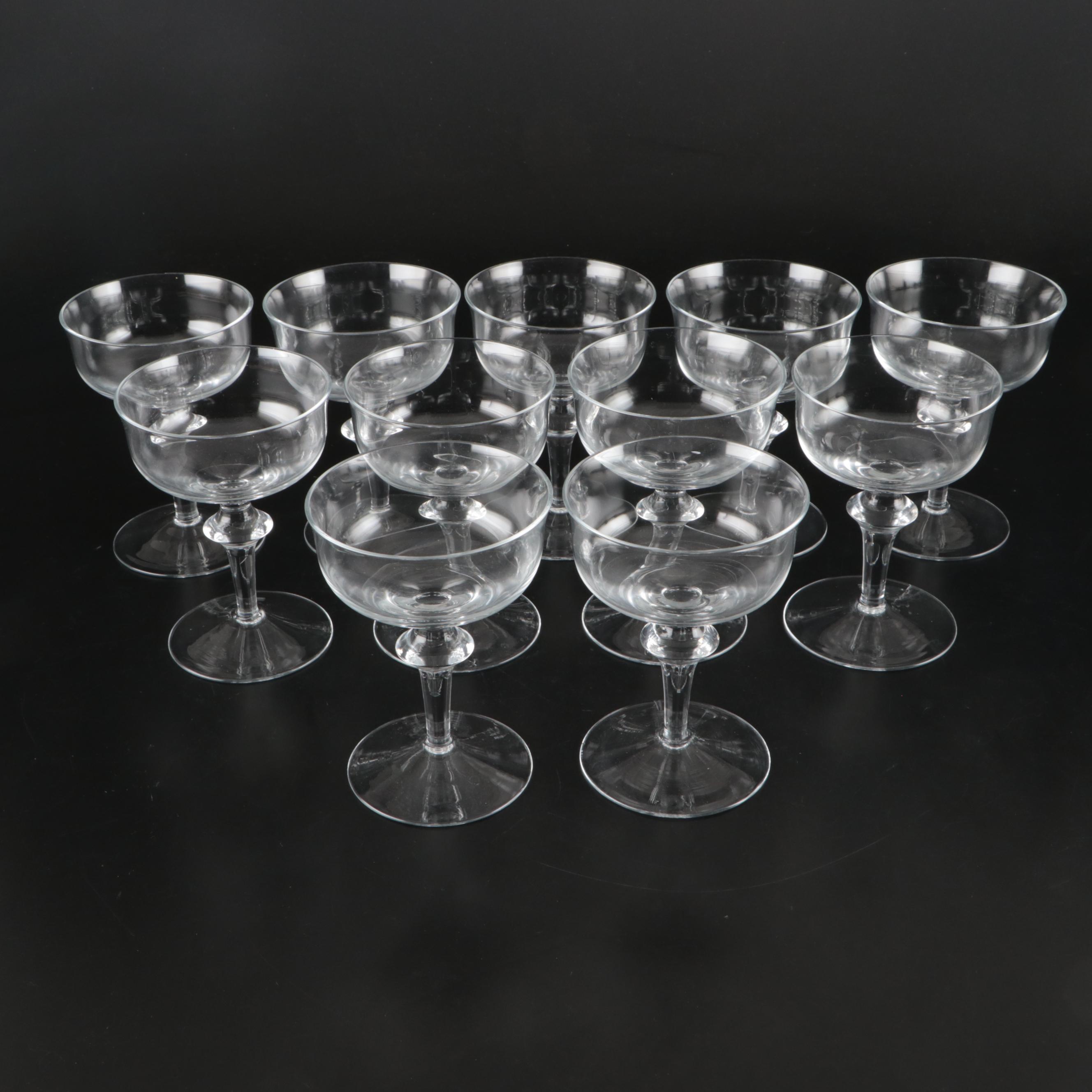 Glass Champagne Coupes