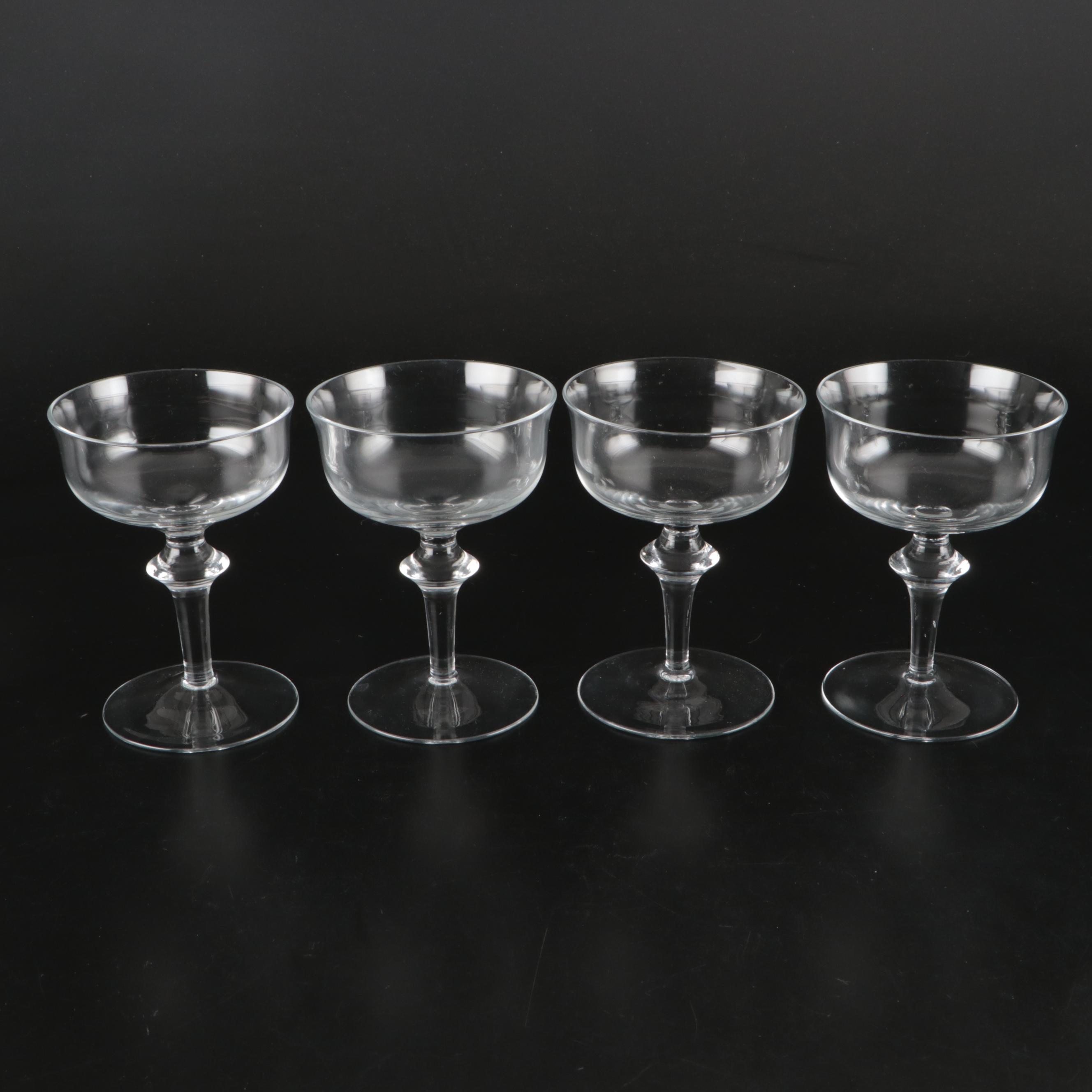 Glass Champagne Coupes