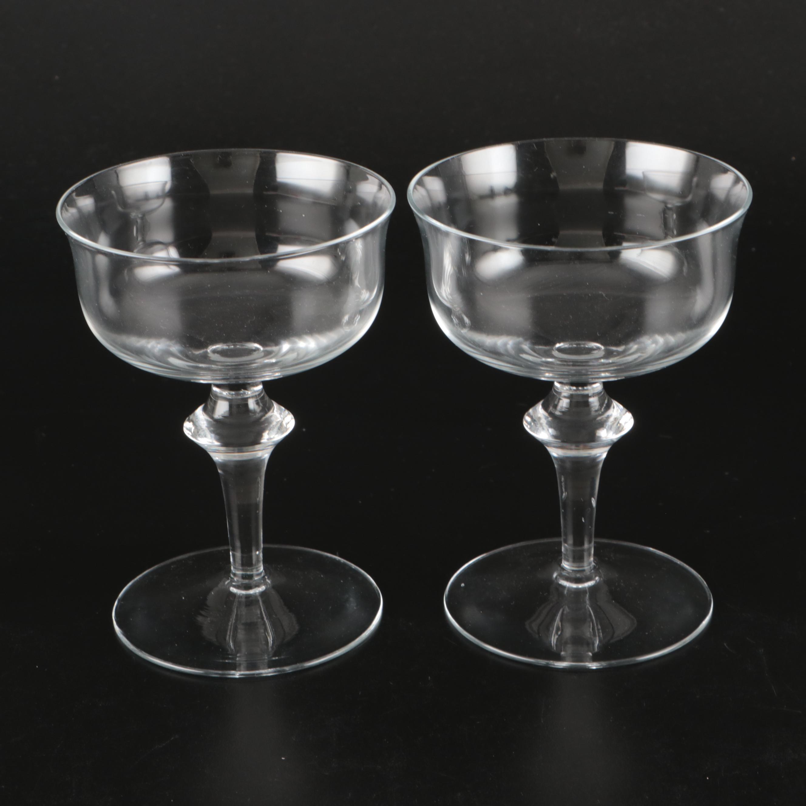 Glass Champagne Coupes