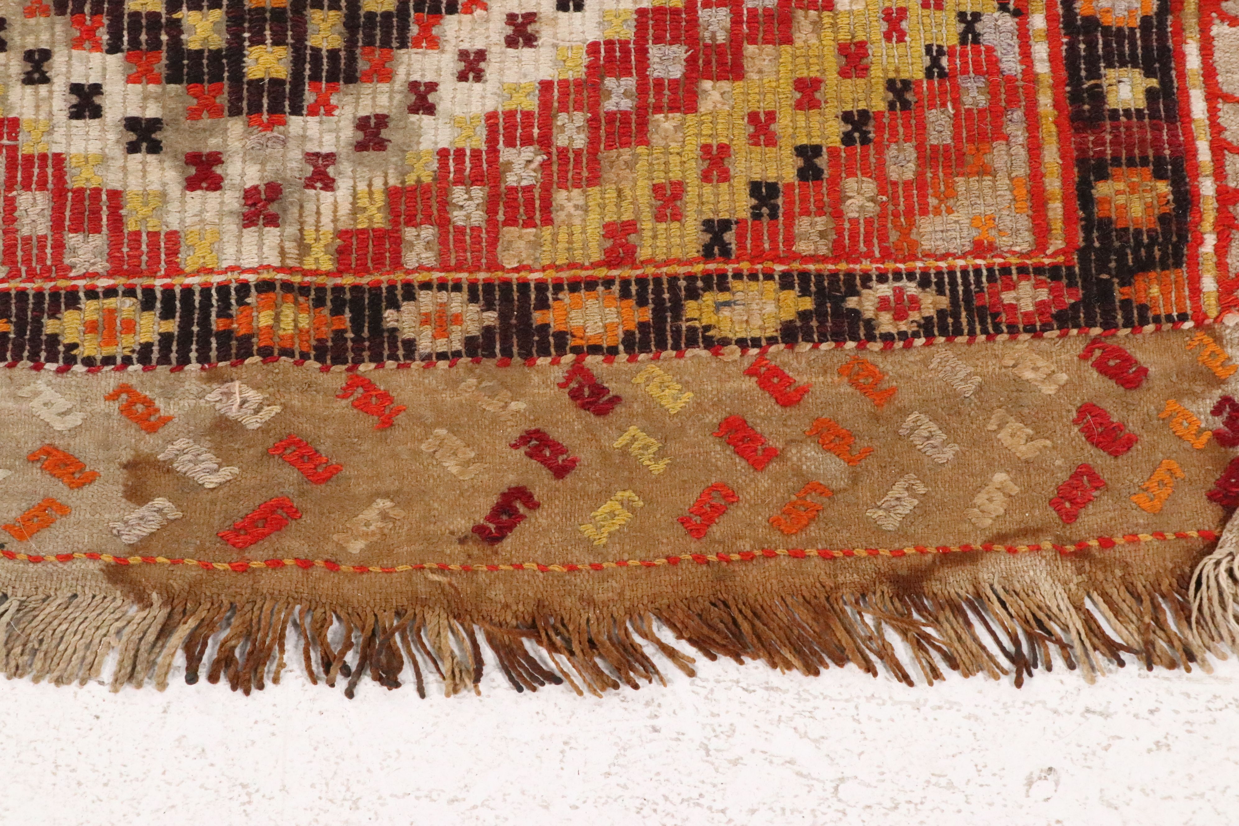 2'10 x 5'6 Handwoven Turkish Mut Cicim Accent Rug