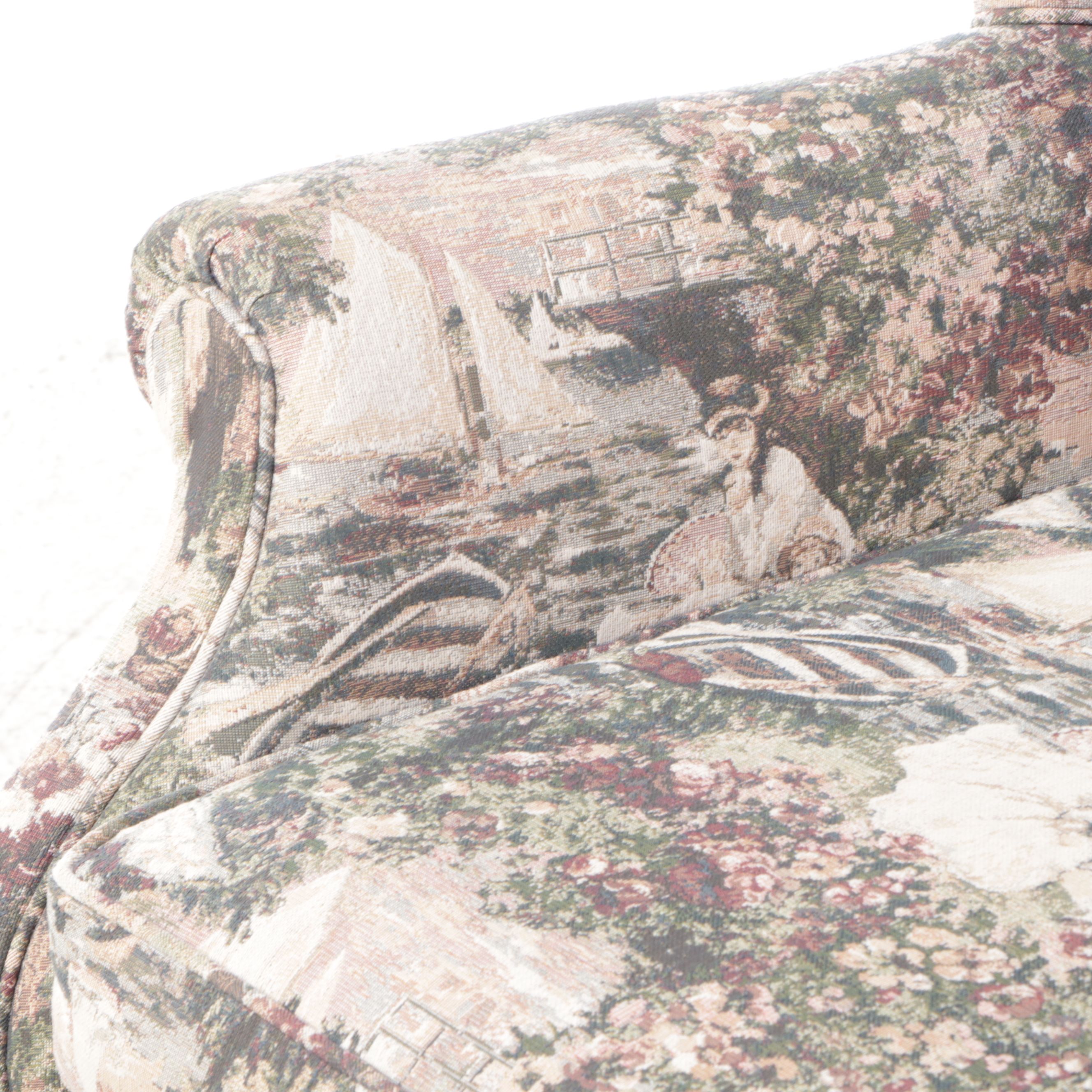 Upholstered Wingback Armchair