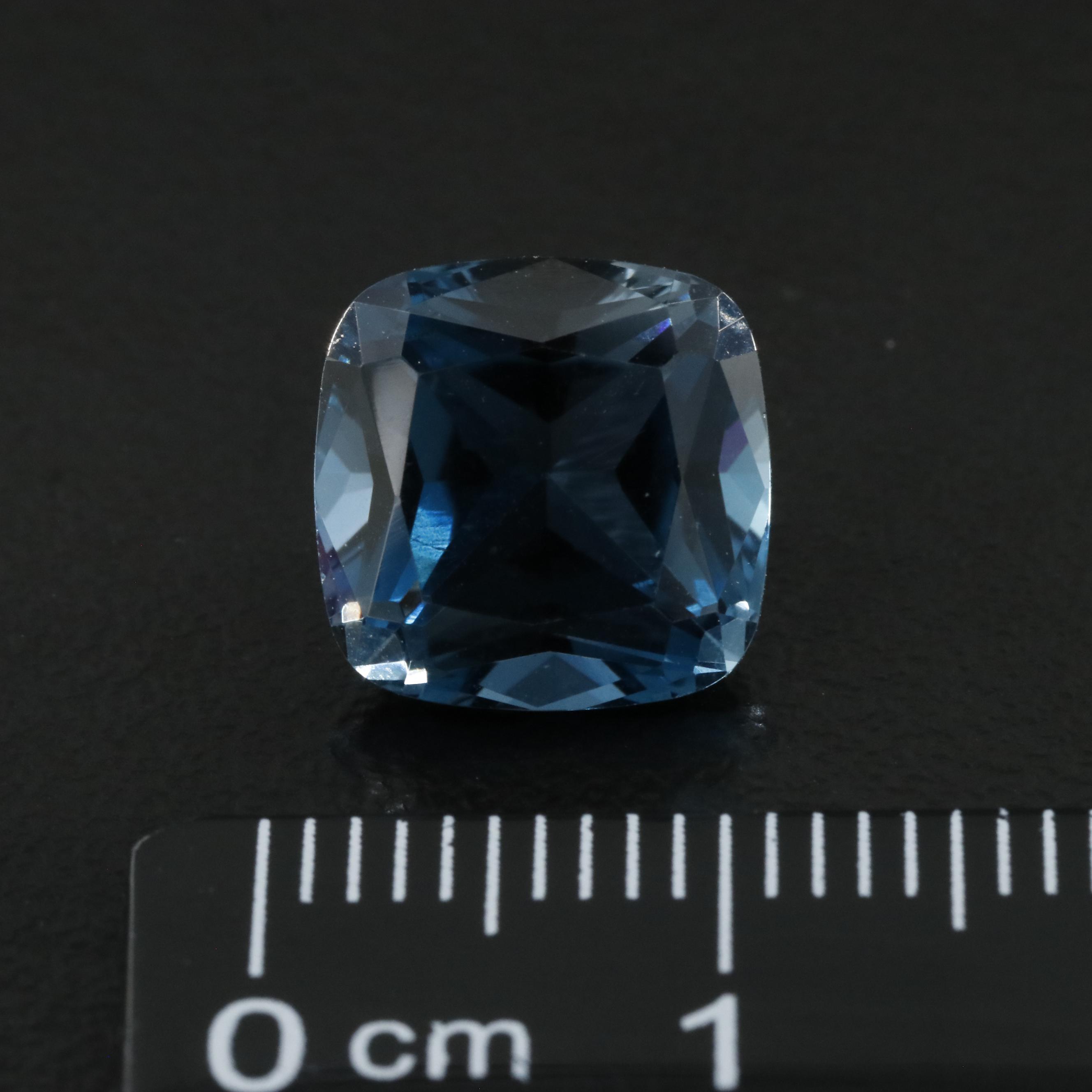 Loose 10.55 CTW London Blue Topaz and Lab Grown Sapphires