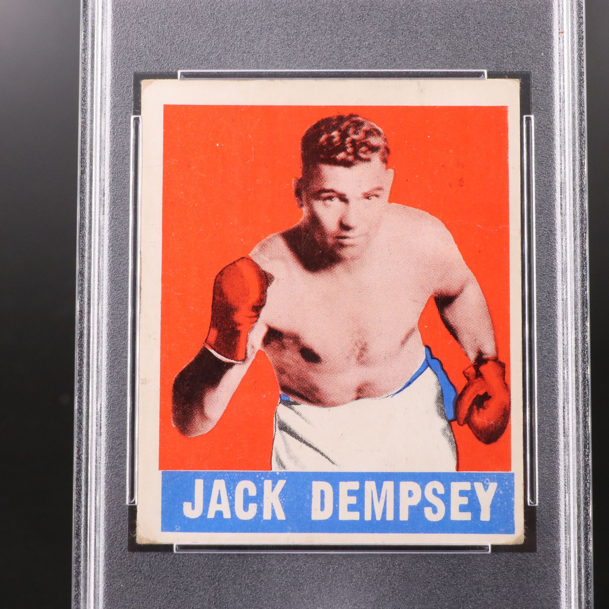 1948 Leaf Jack Dempsey Boxing Card Graded PSA 2