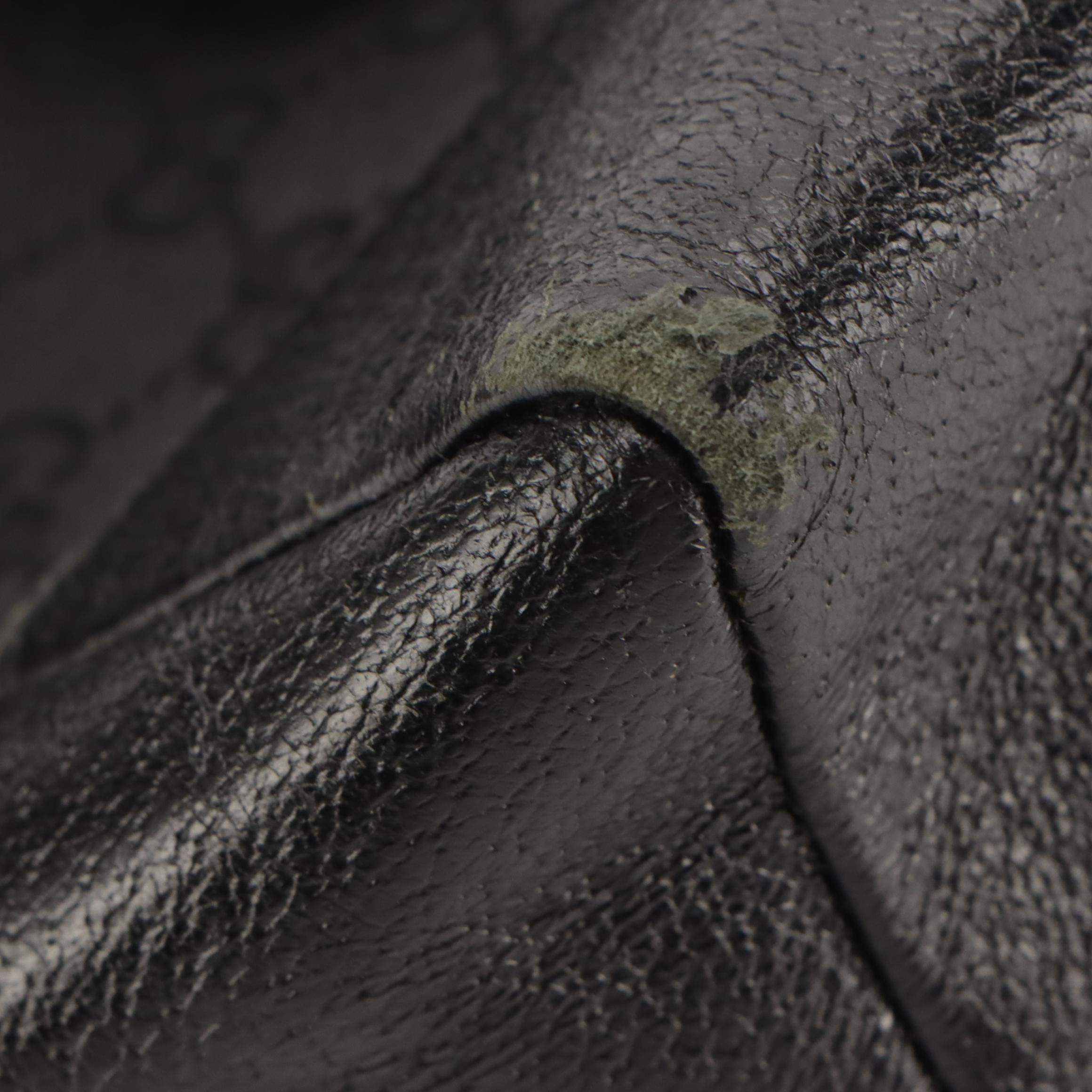 Gucci Black GG Canvas and Leather Trimmed Shoulder Bag