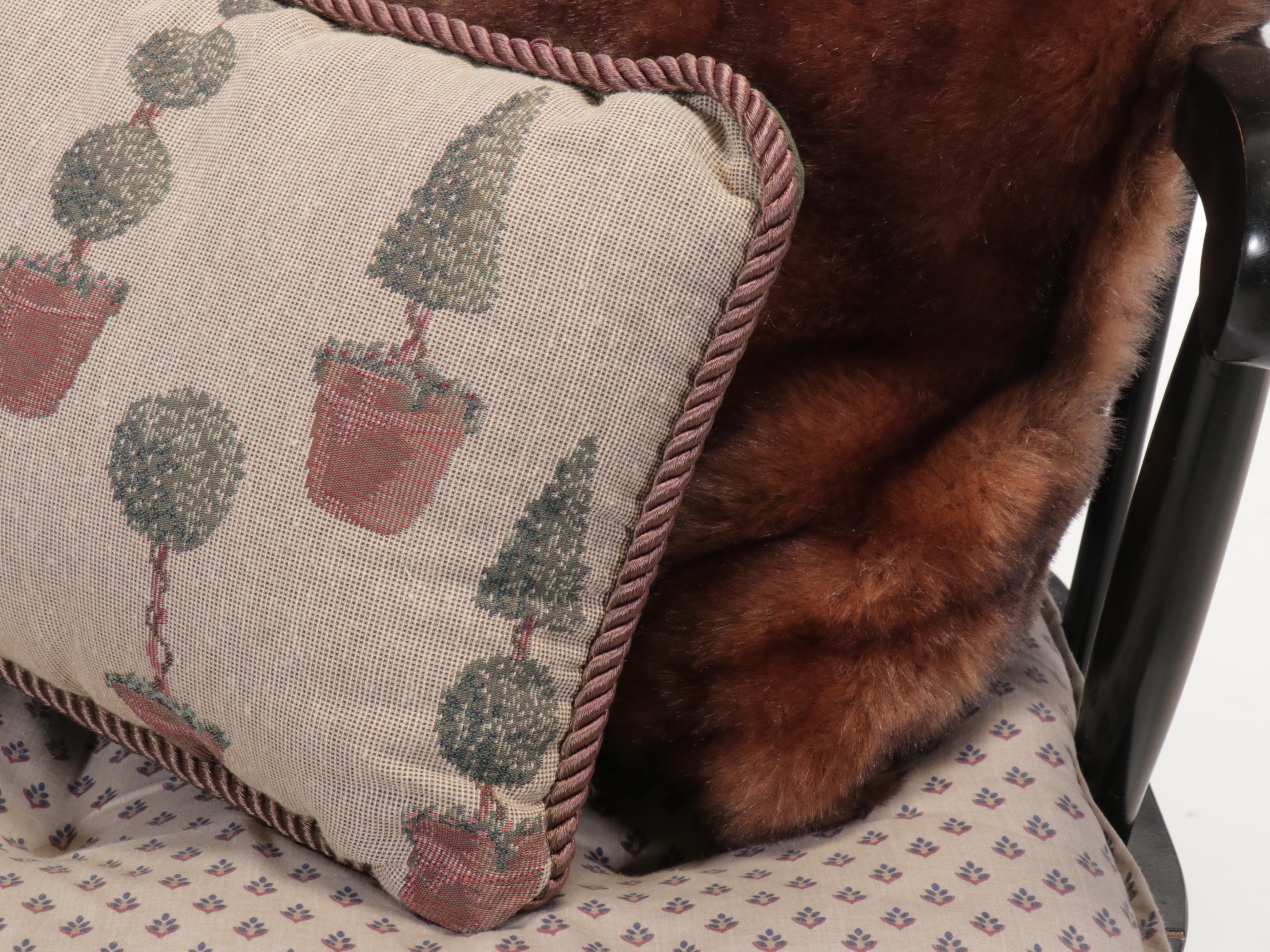 Nichols & Stone Co. Ebonized Wood Windsor Rocking Chair