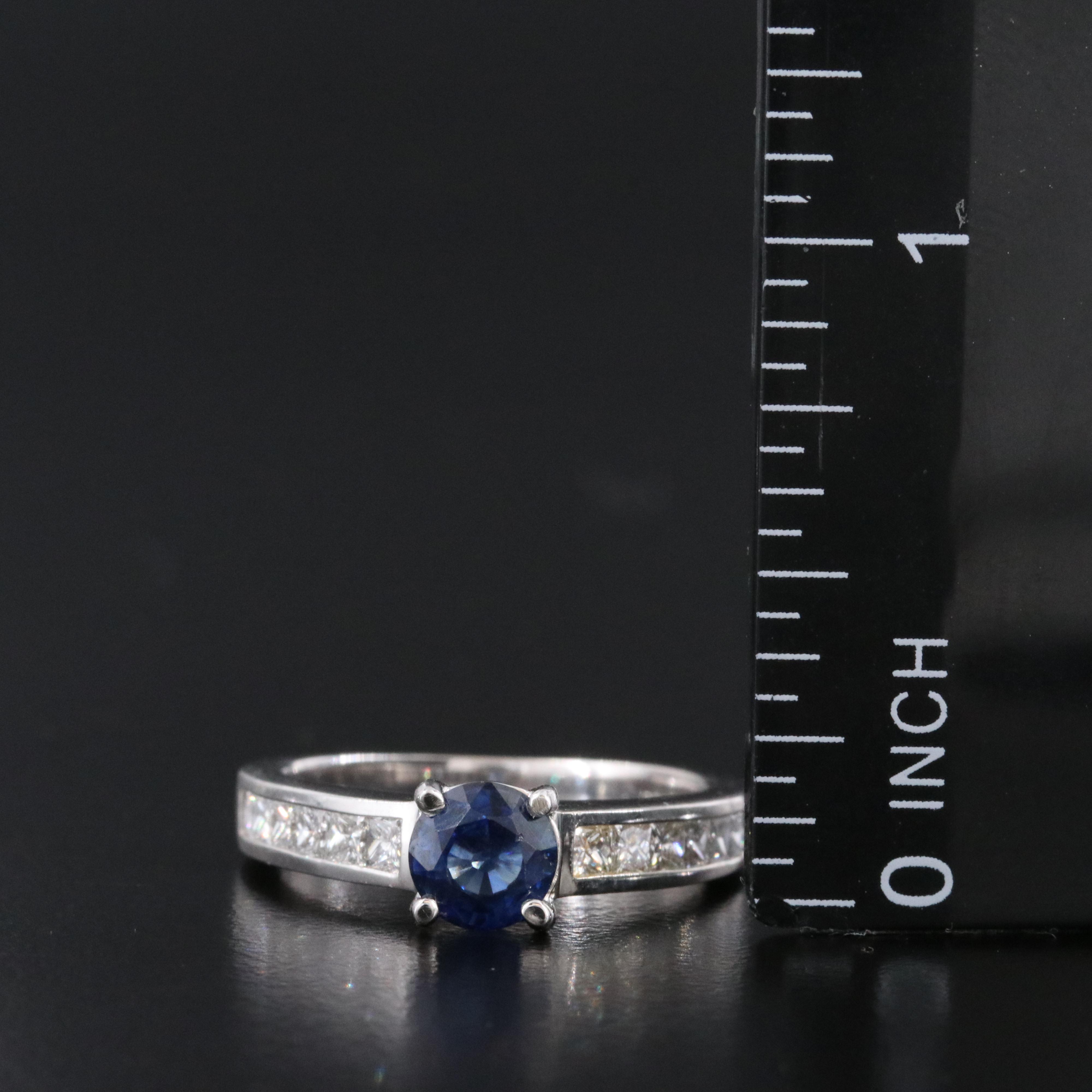 14K Sapphire and Diamond Ring