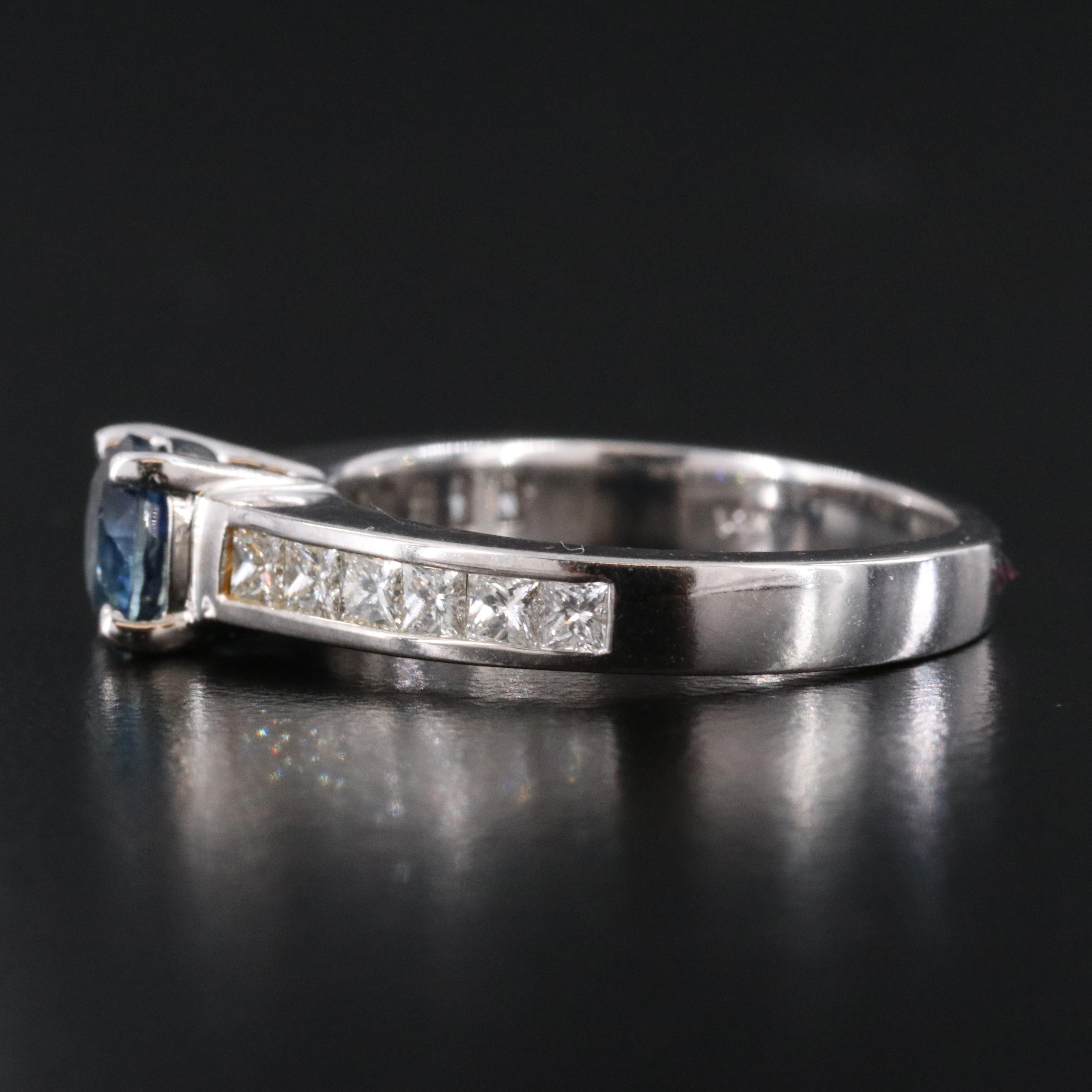 14K Sapphire and Diamond Ring