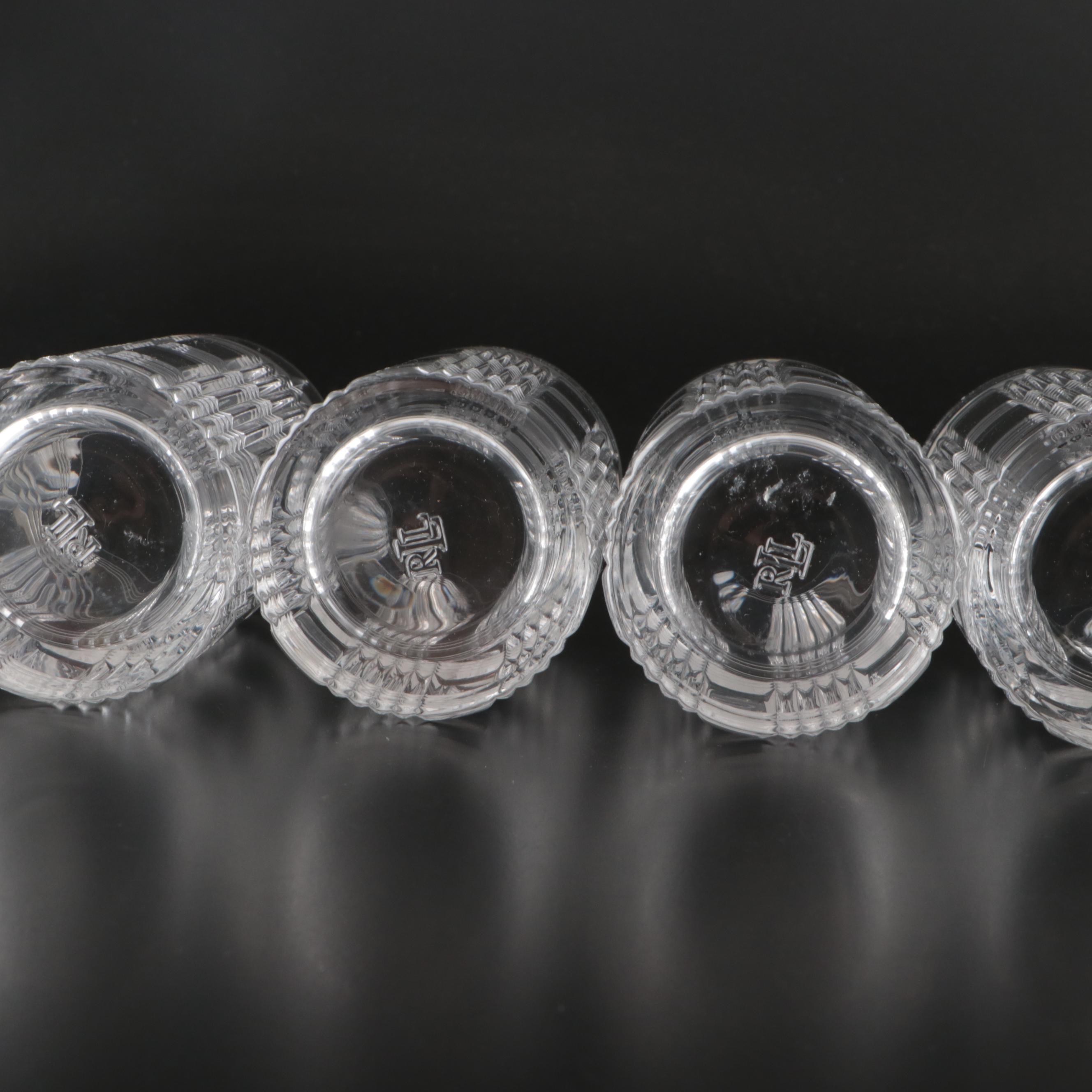 Ralph Lauren "Glen Plaid" Crystal Highball Glasses