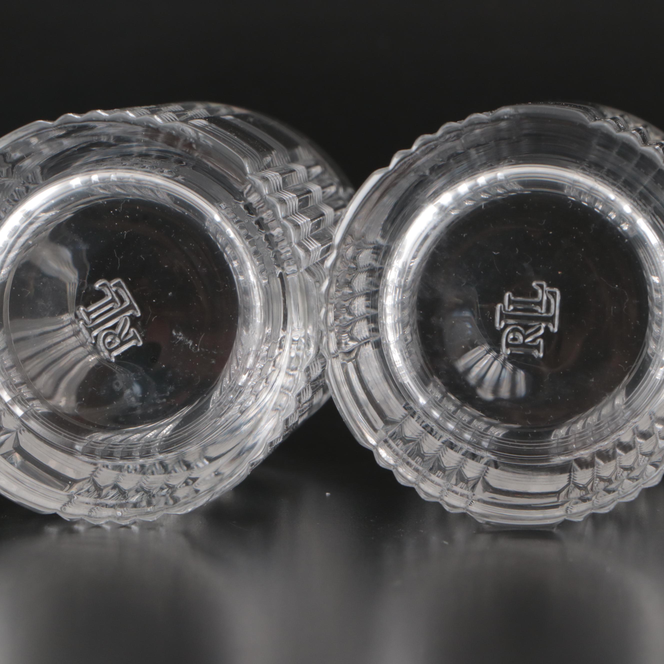 Ralph Lauren "Glen Plaid" Crystal Highball Glasses