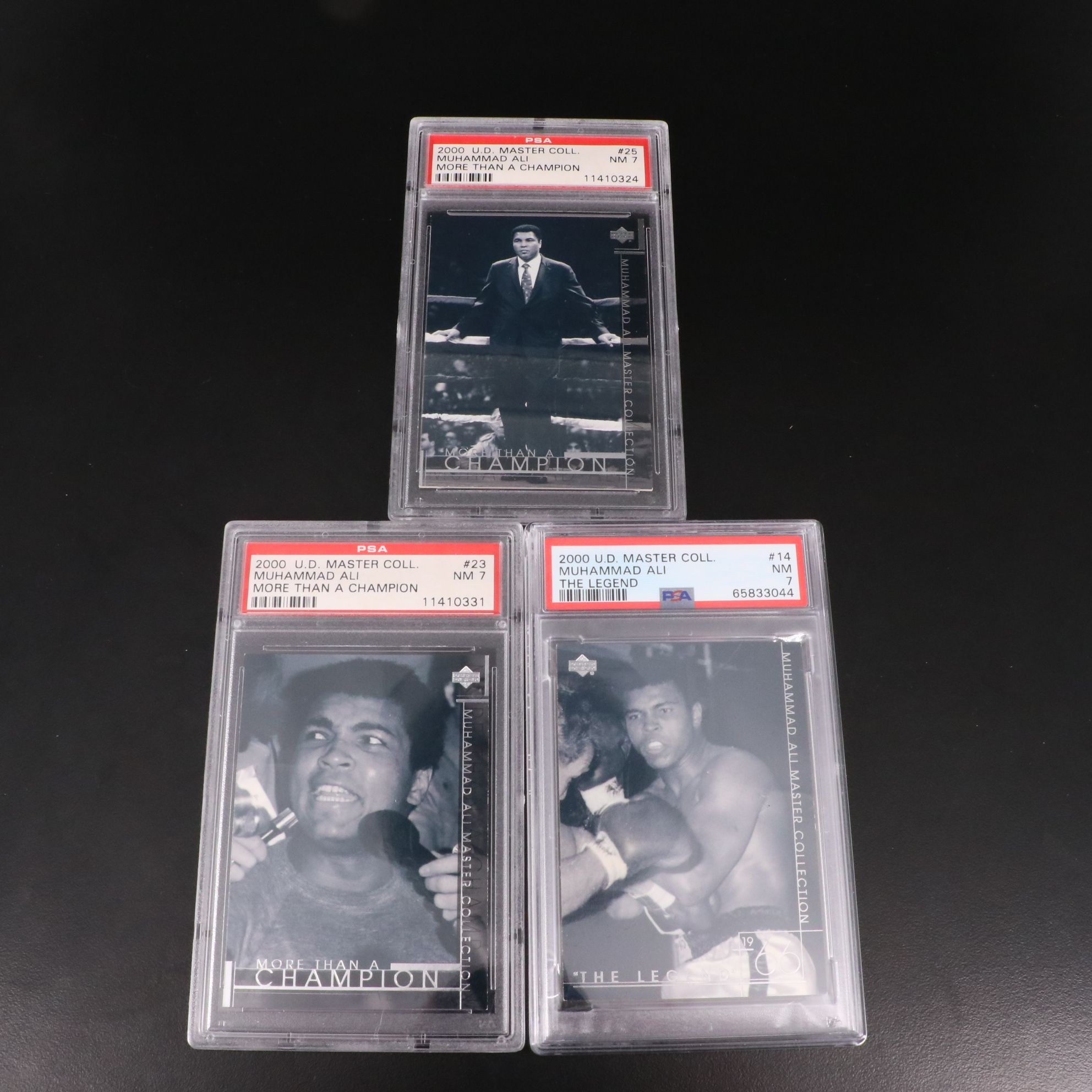 2000 Upper Deck Master Collection Muhammad Ali Boxing Cards Graded PSA 7