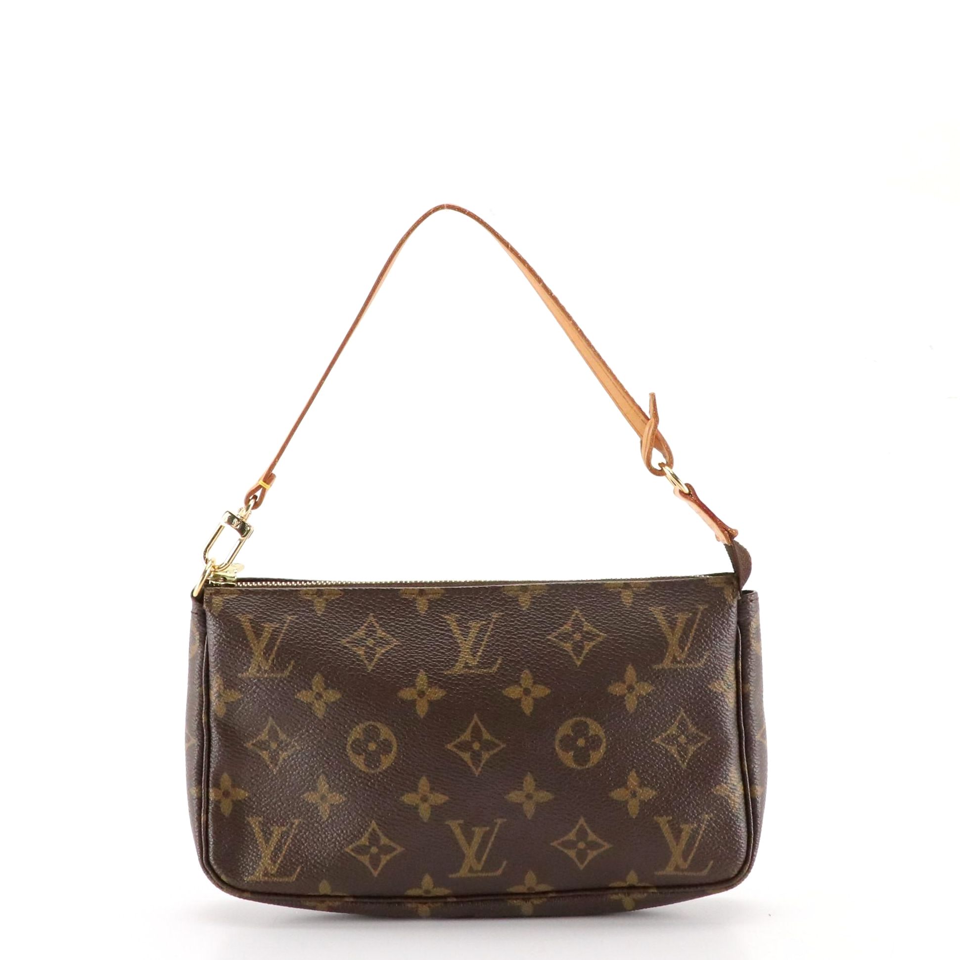 Louis Vuitton Pochette Accessoires Bag in Monogram Canvas and Leather Trim