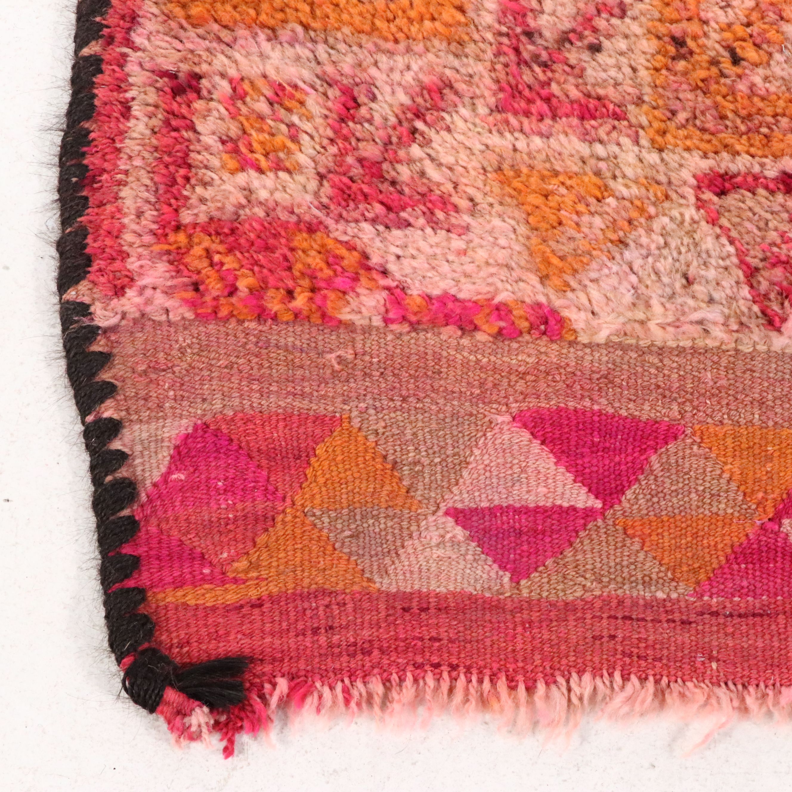 3'5 x 10'11 Hand-Knotted Turkish Oushak Carpet Runner Long Rug