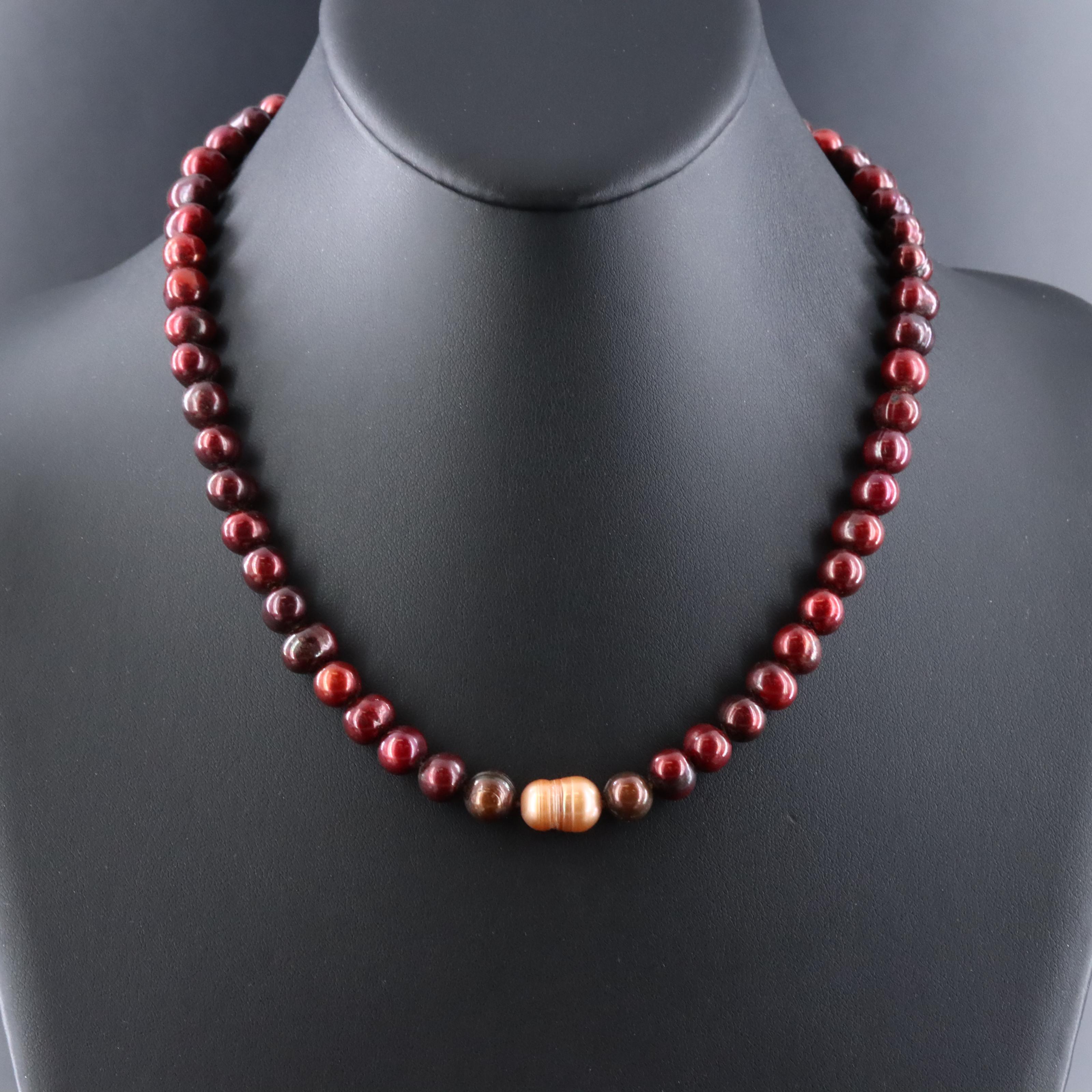 8.50 – 13.00 MM Pearl Necklace with 14K Clasp