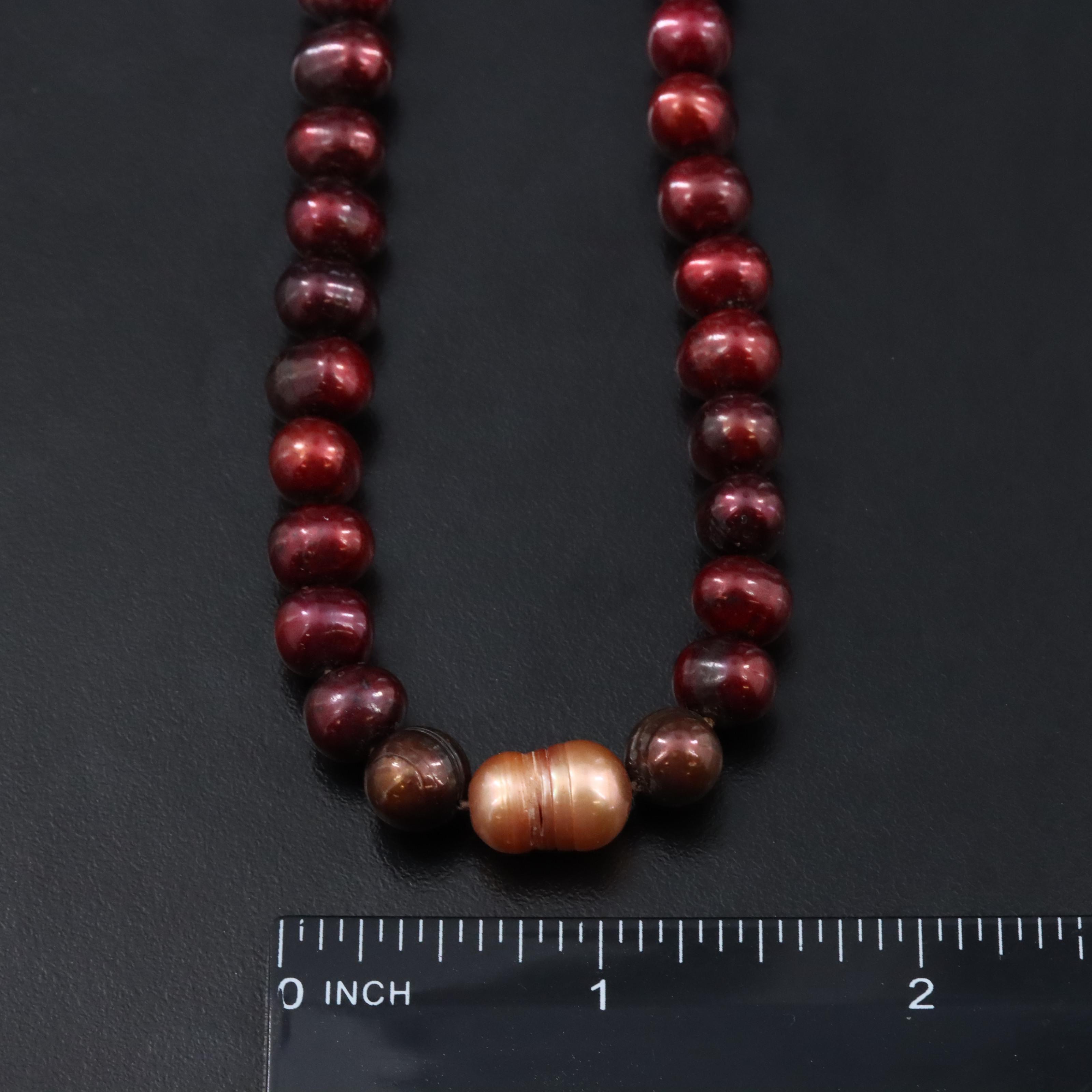 8.50 – 13.00 MM Pearl Necklace with 14K Clasp