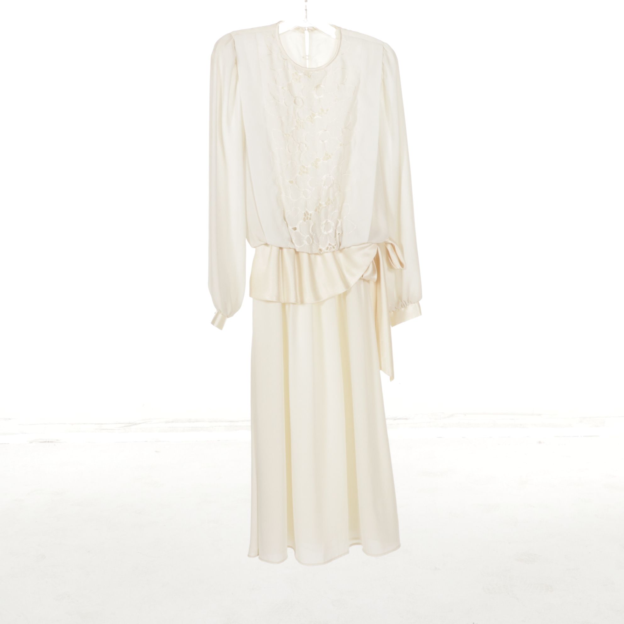 Liz Roberts Mauve Midi Dress with Scarf, Lilli Diamond Peach Dress & More, 1980s