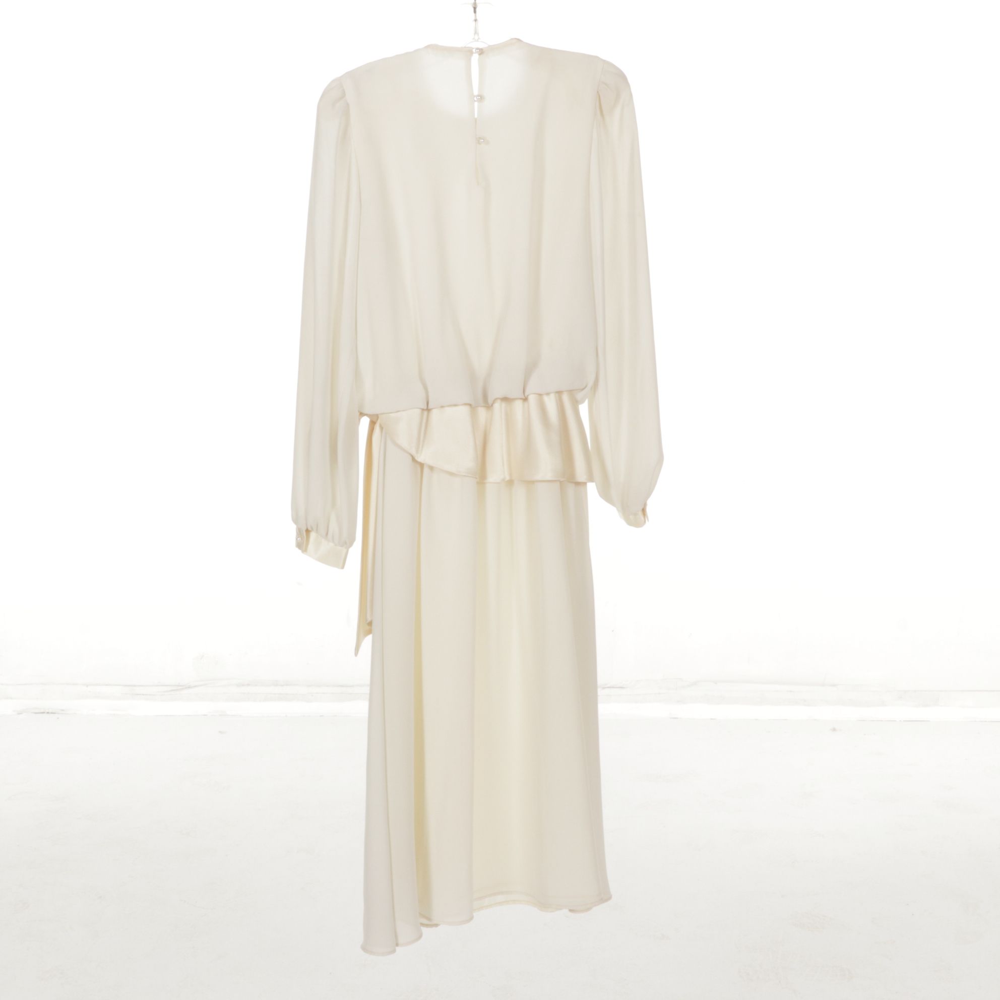 Liz Roberts Mauve Midi Dress with Scarf, Lilli Diamond Peach Dress & More, 1980s