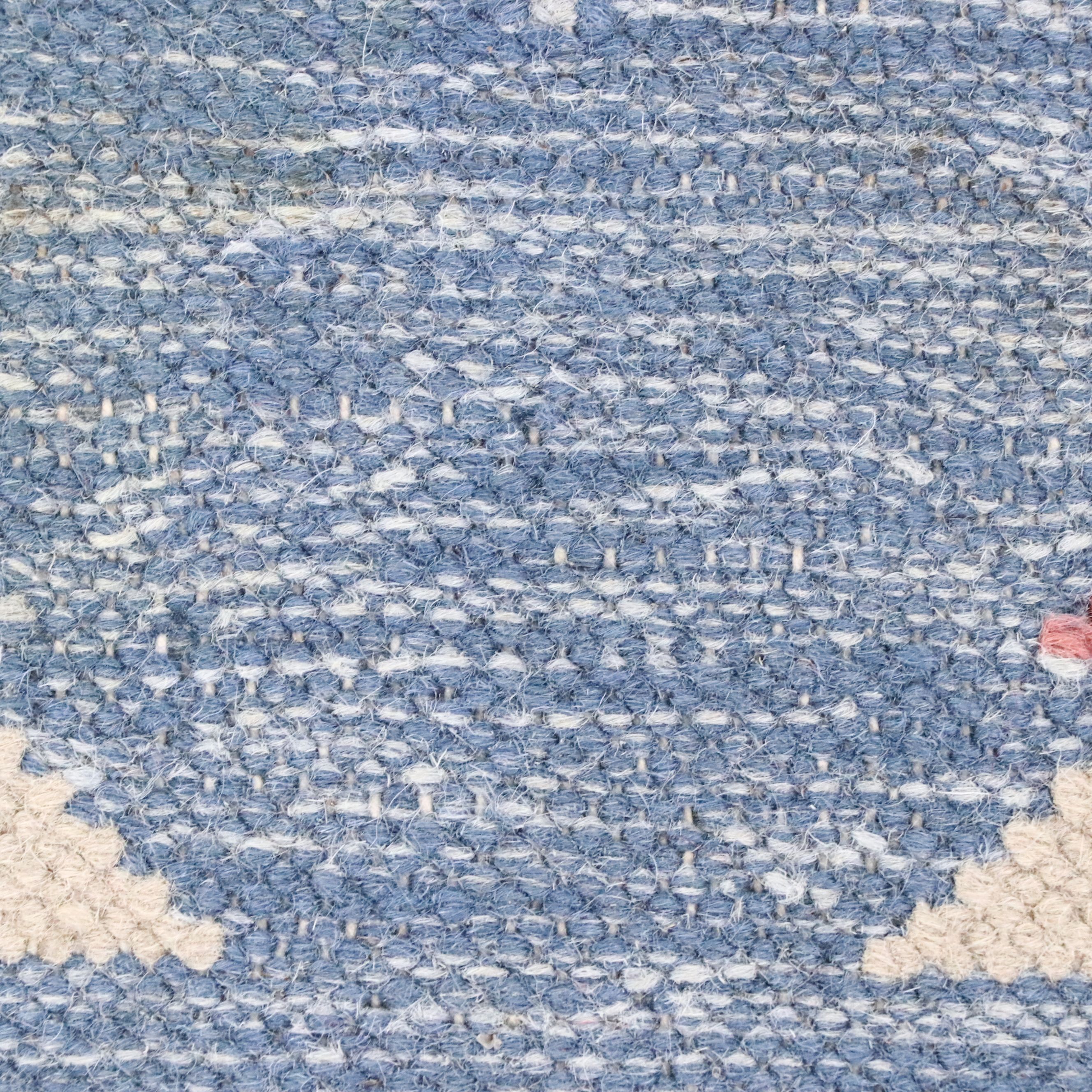 5'4 x 8' Handwoven Indian Dhurrie Area Rug