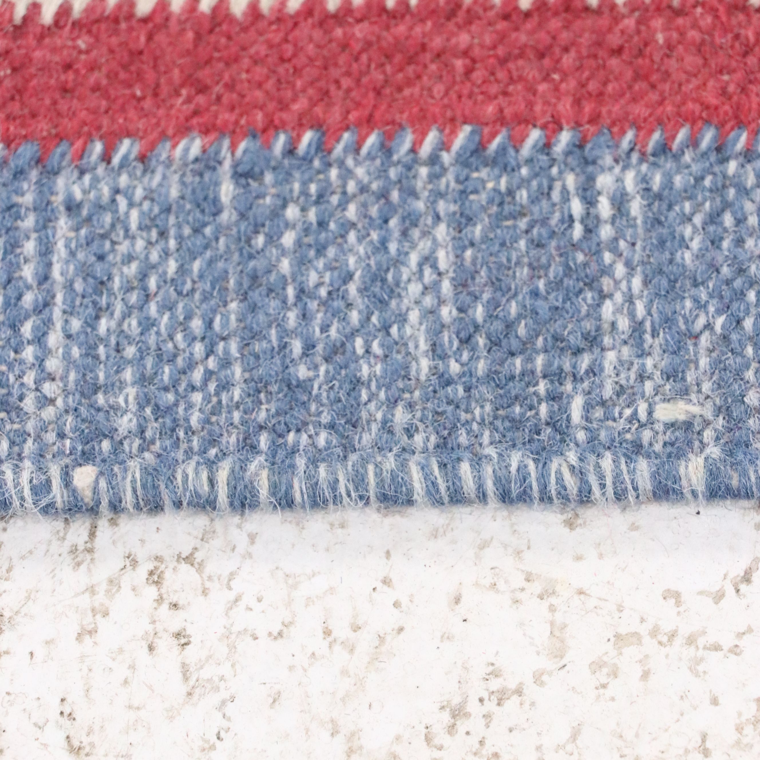 5'4 x 8' Handwoven Indian Dhurrie Area Rug