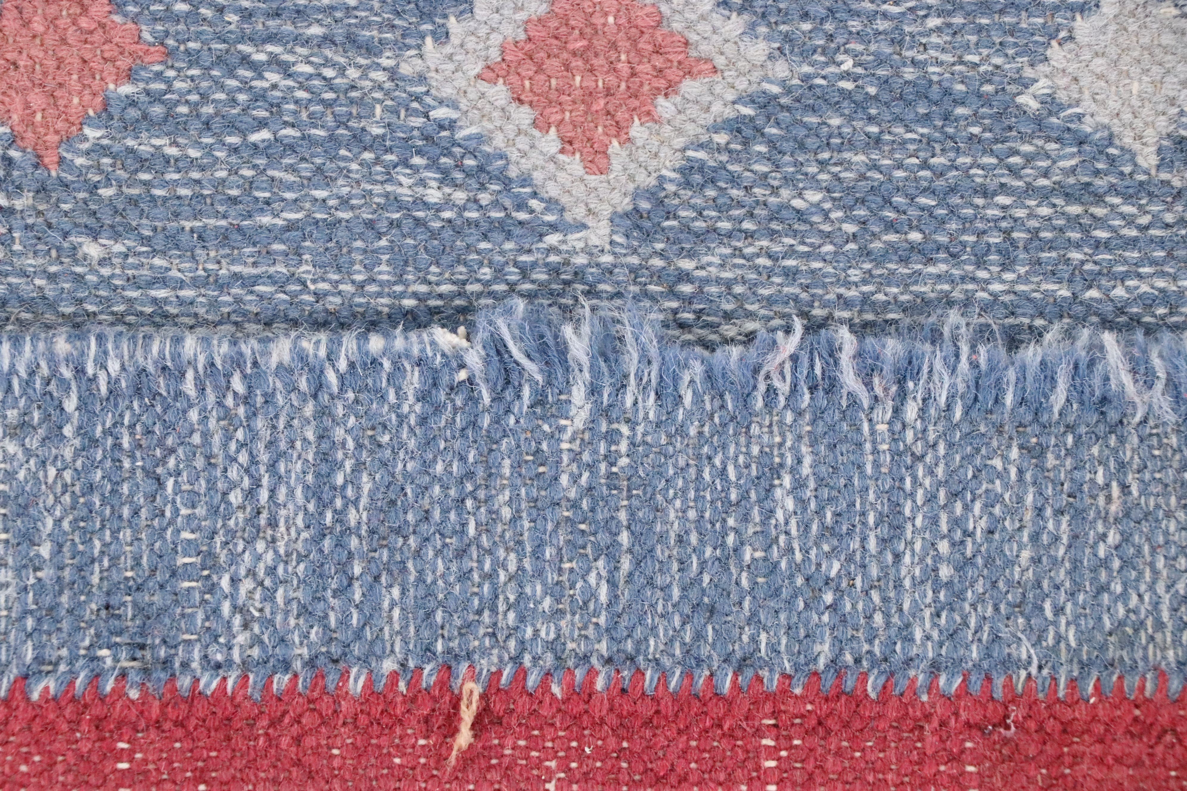 5'4 x 8' Handwoven Indian Dhurrie Area Rug