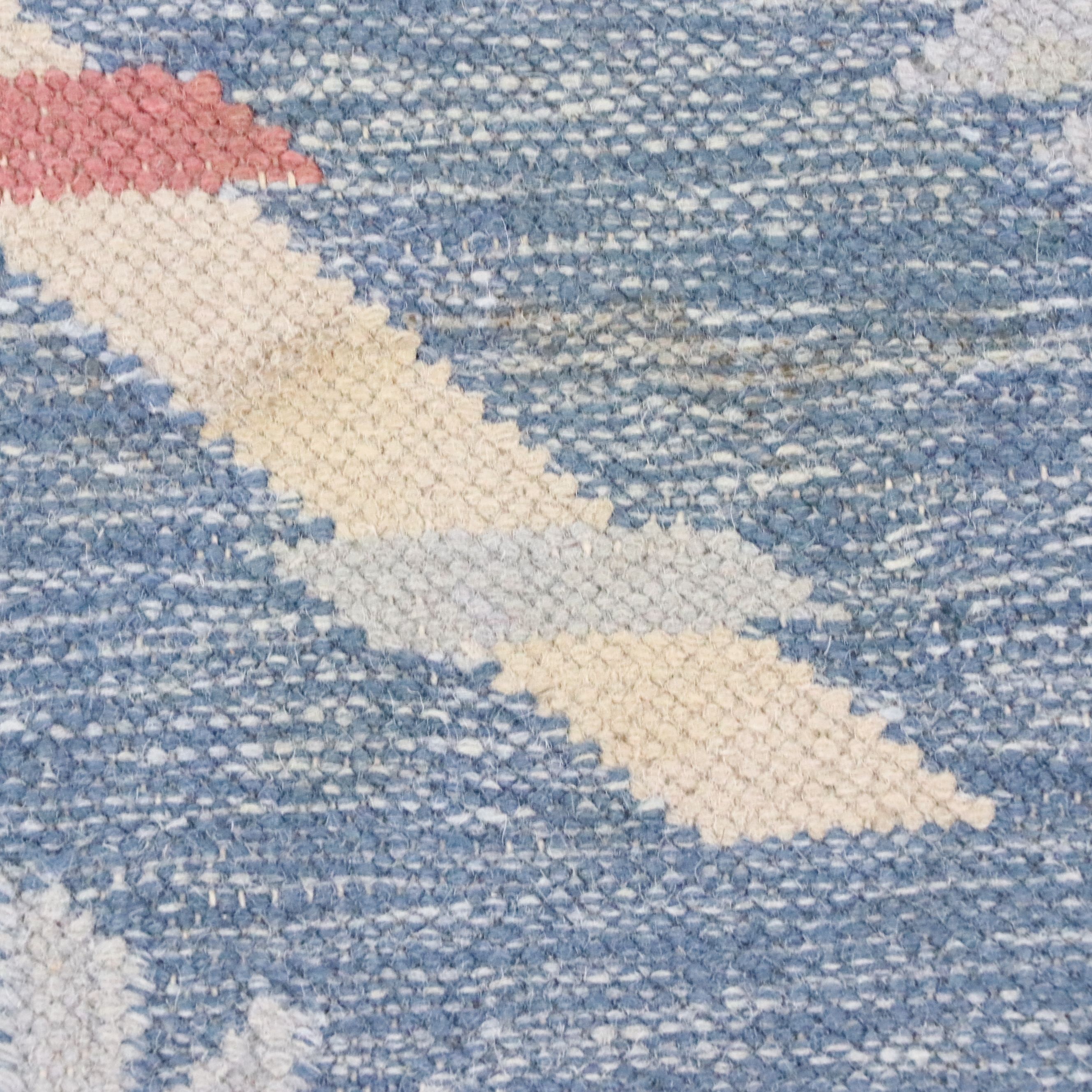 5'4 x 8' Handwoven Indian Dhurrie Area Rug