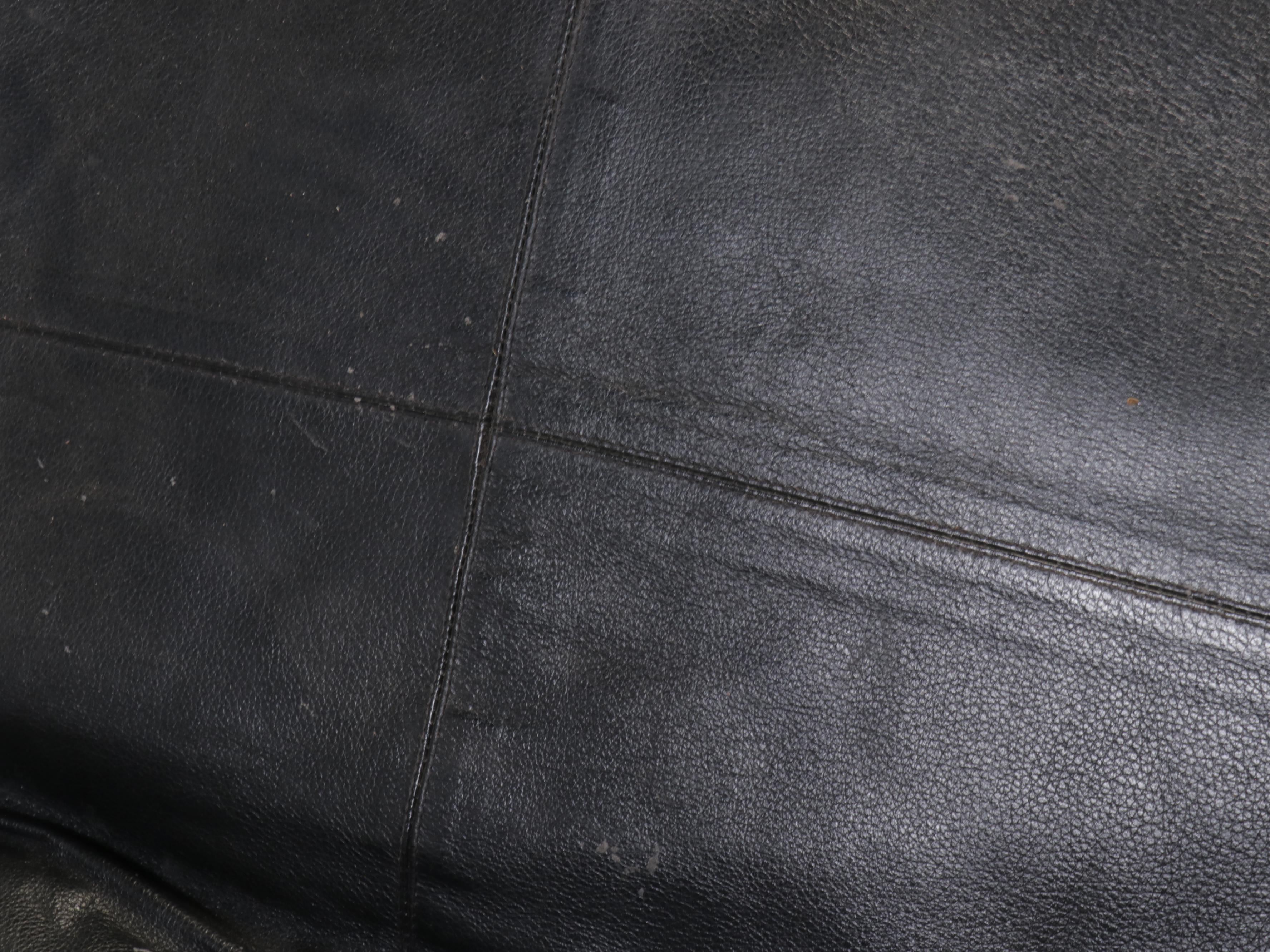 Mission Style Walnut Finish Recliner with Leather Cushions