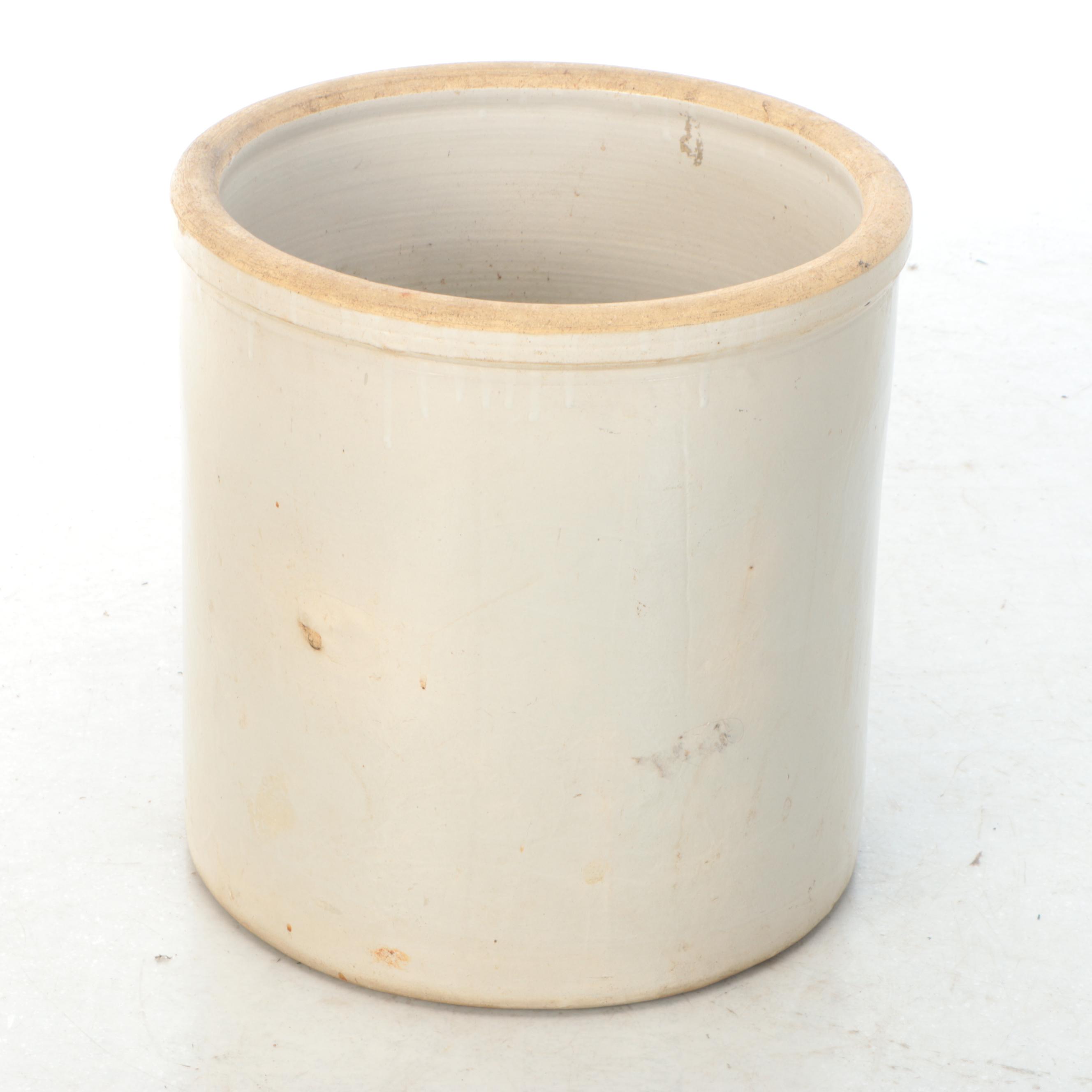 Uhl Pottery "Acron Wares" Stoneware Crock, Early to Mid-20th Century