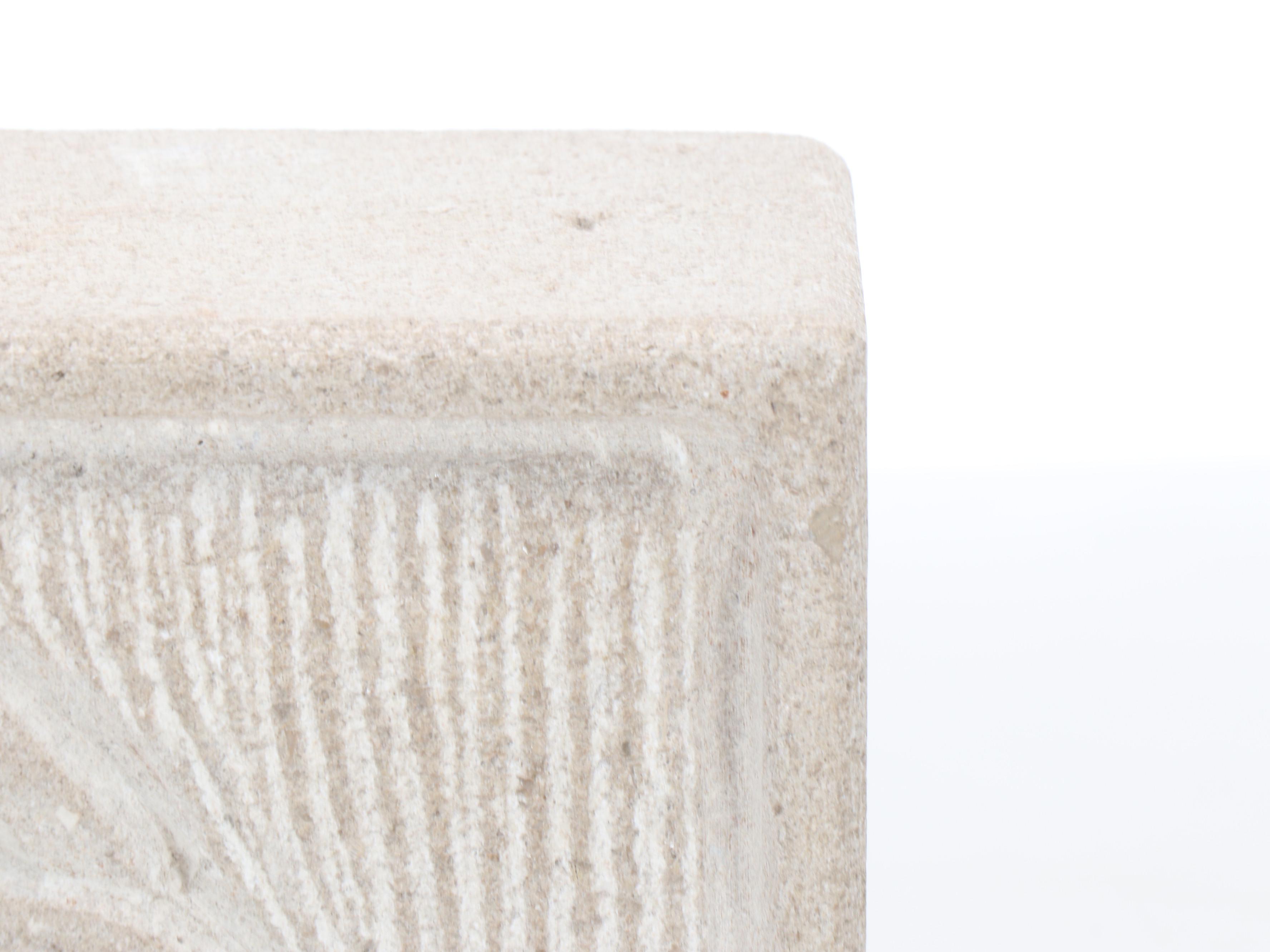 Celtic Trinity Knot Carved Stone Block Bookend