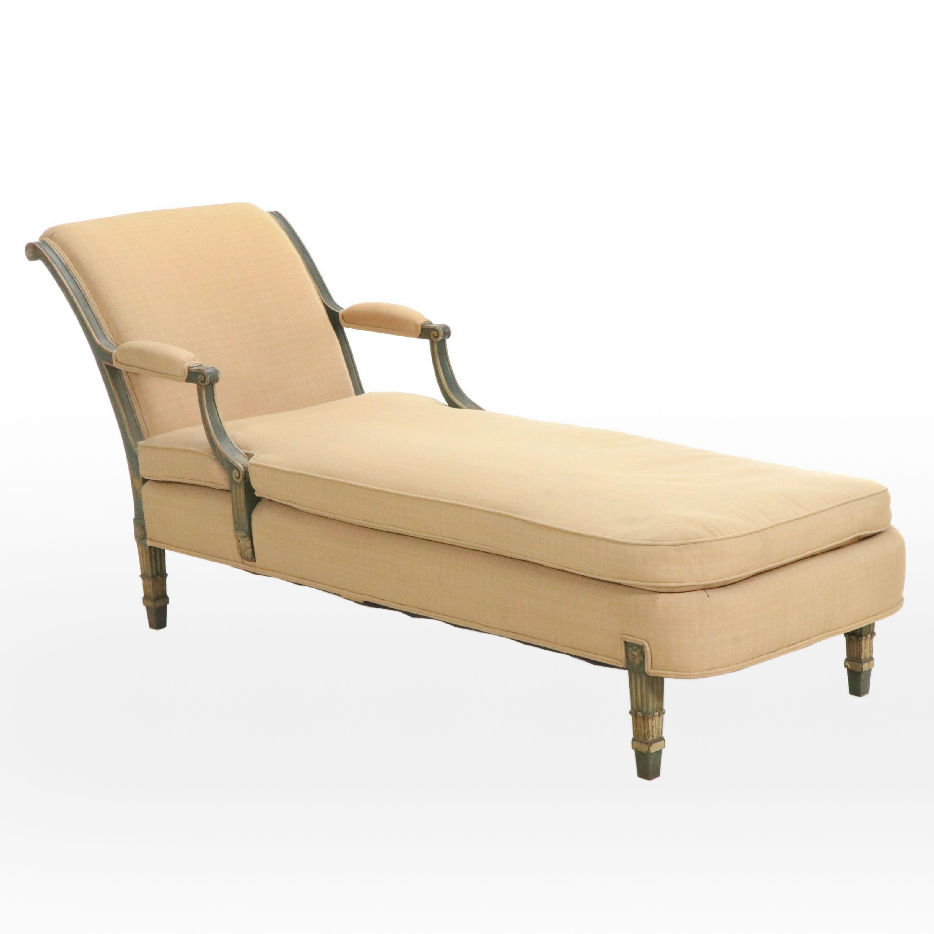 Empire Style Upholstered Chaise Lounge