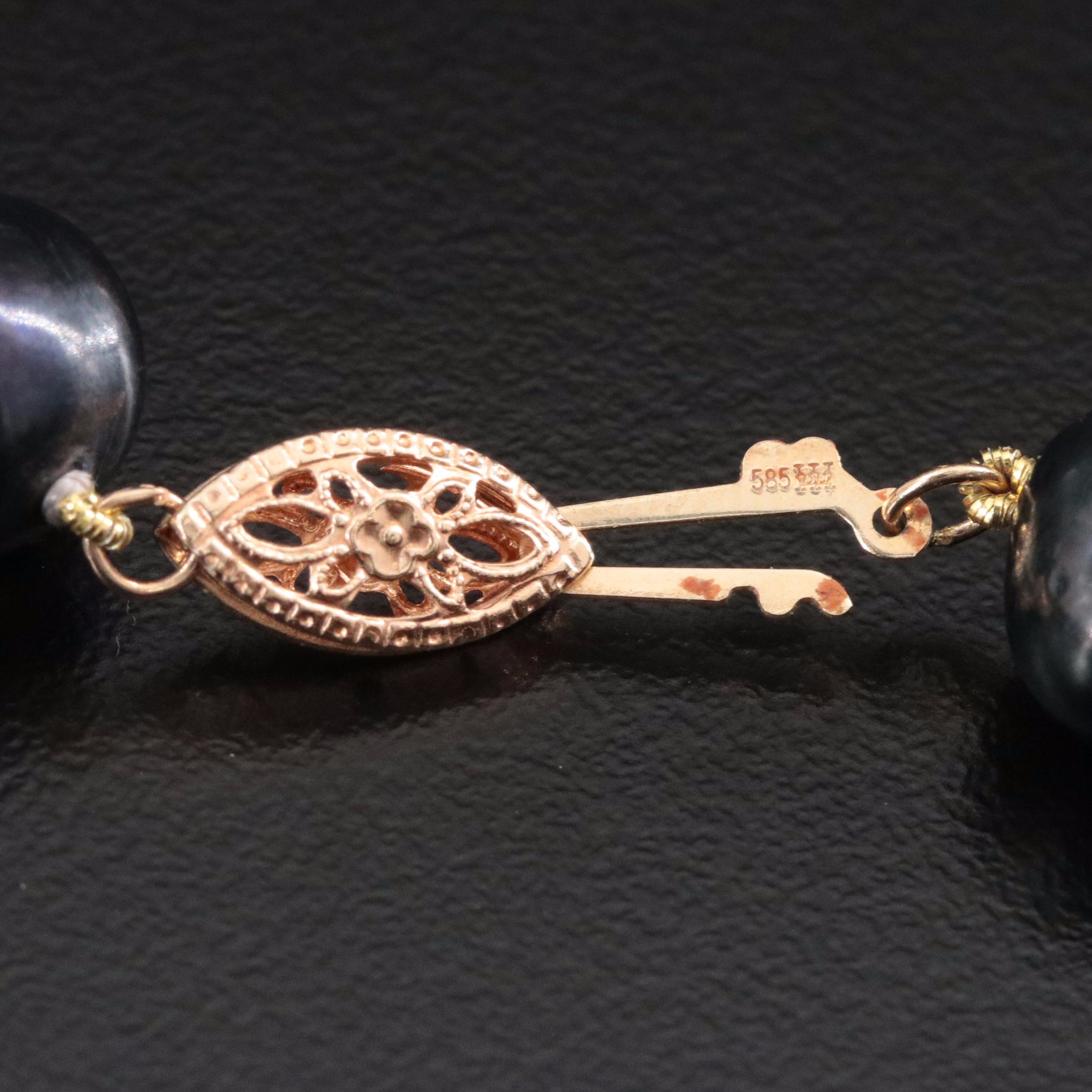 Pearl Necklace with 14K Clasp