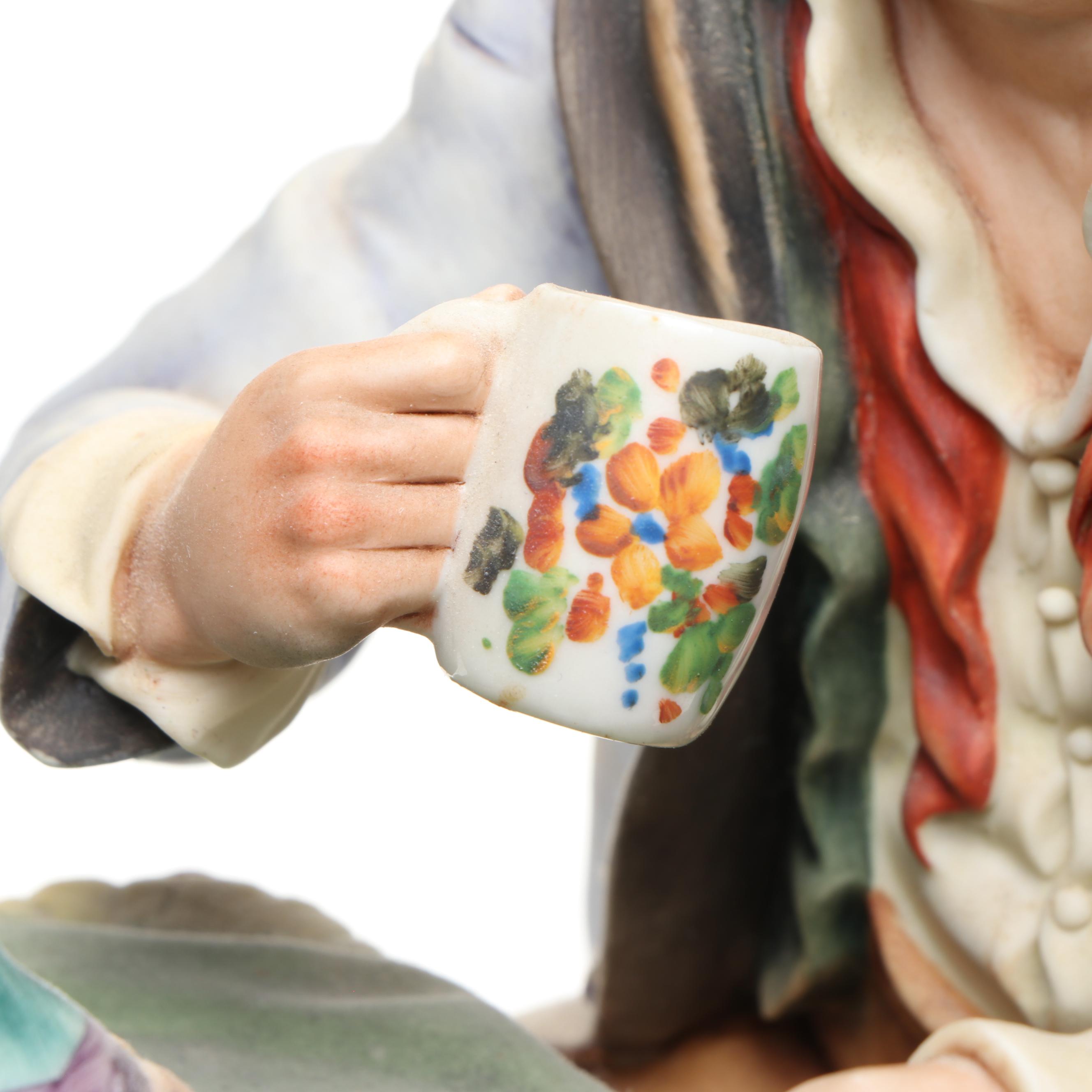 Capodimonte Limited Edition "The Gypsy Concertinist" Porcelain Figurine