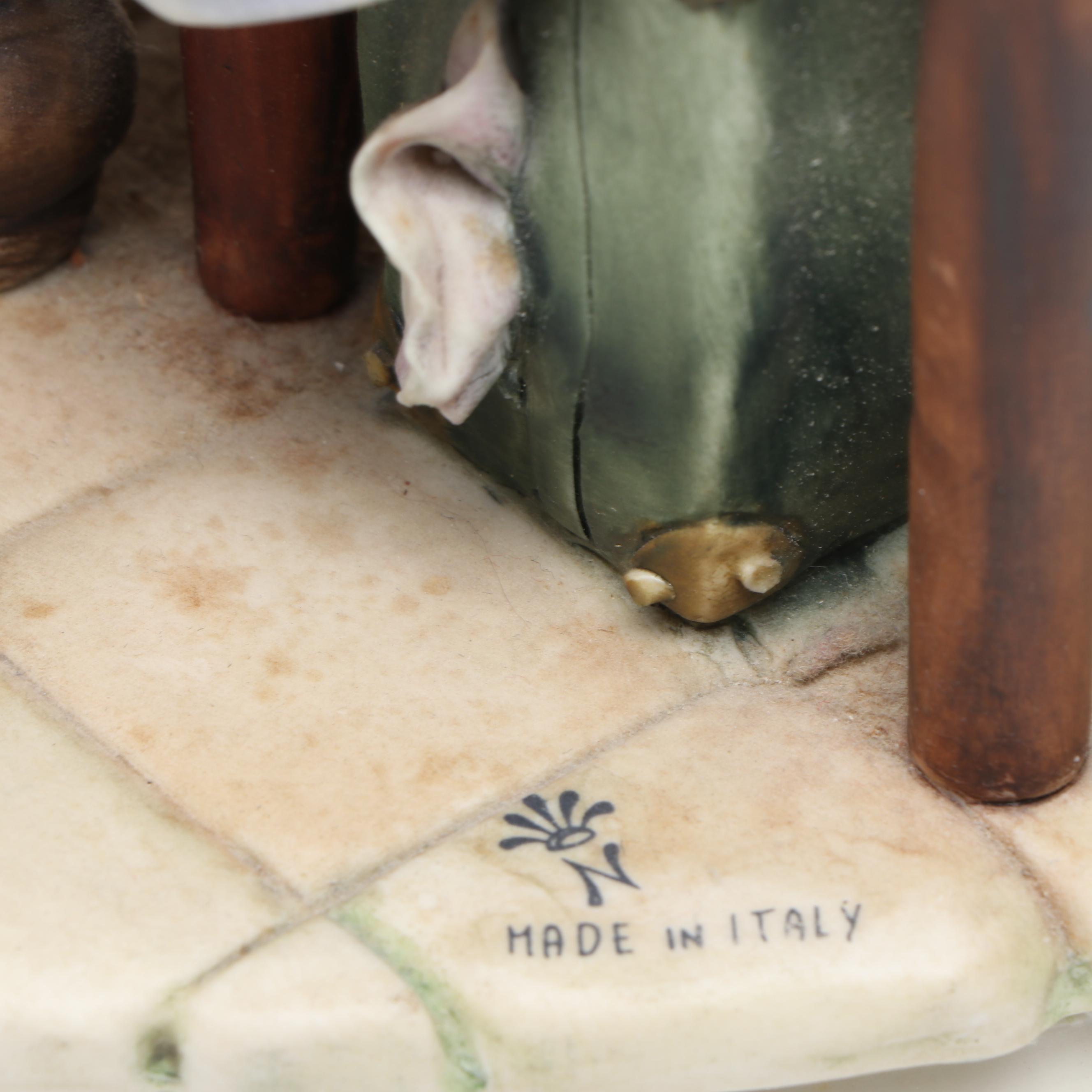 Capodimonte Limited Edition "The Gypsy Concertinist" Porcelain Figurine