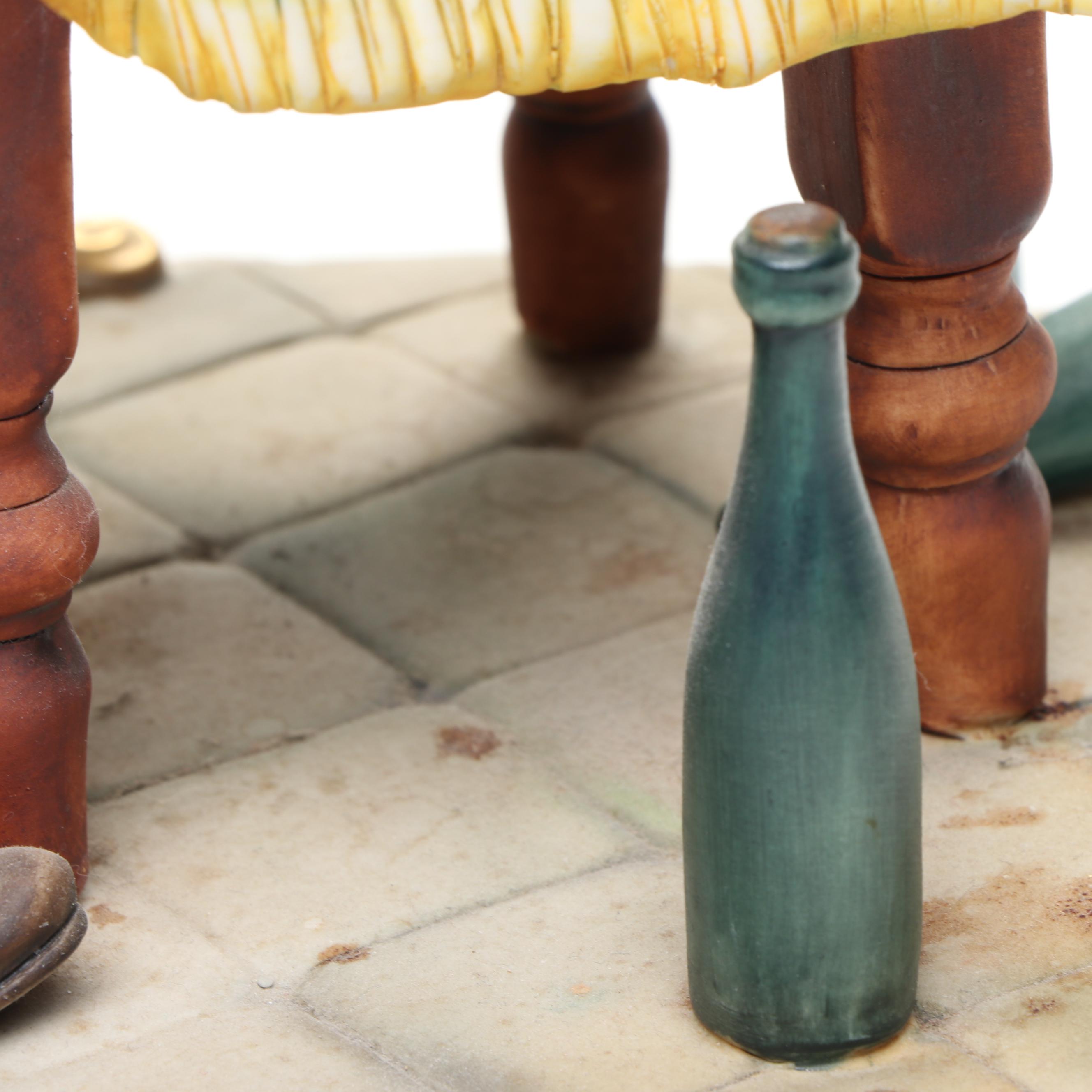 Capodimonte Limited Edition "The Gypsy Concertinist" Porcelain Figurine