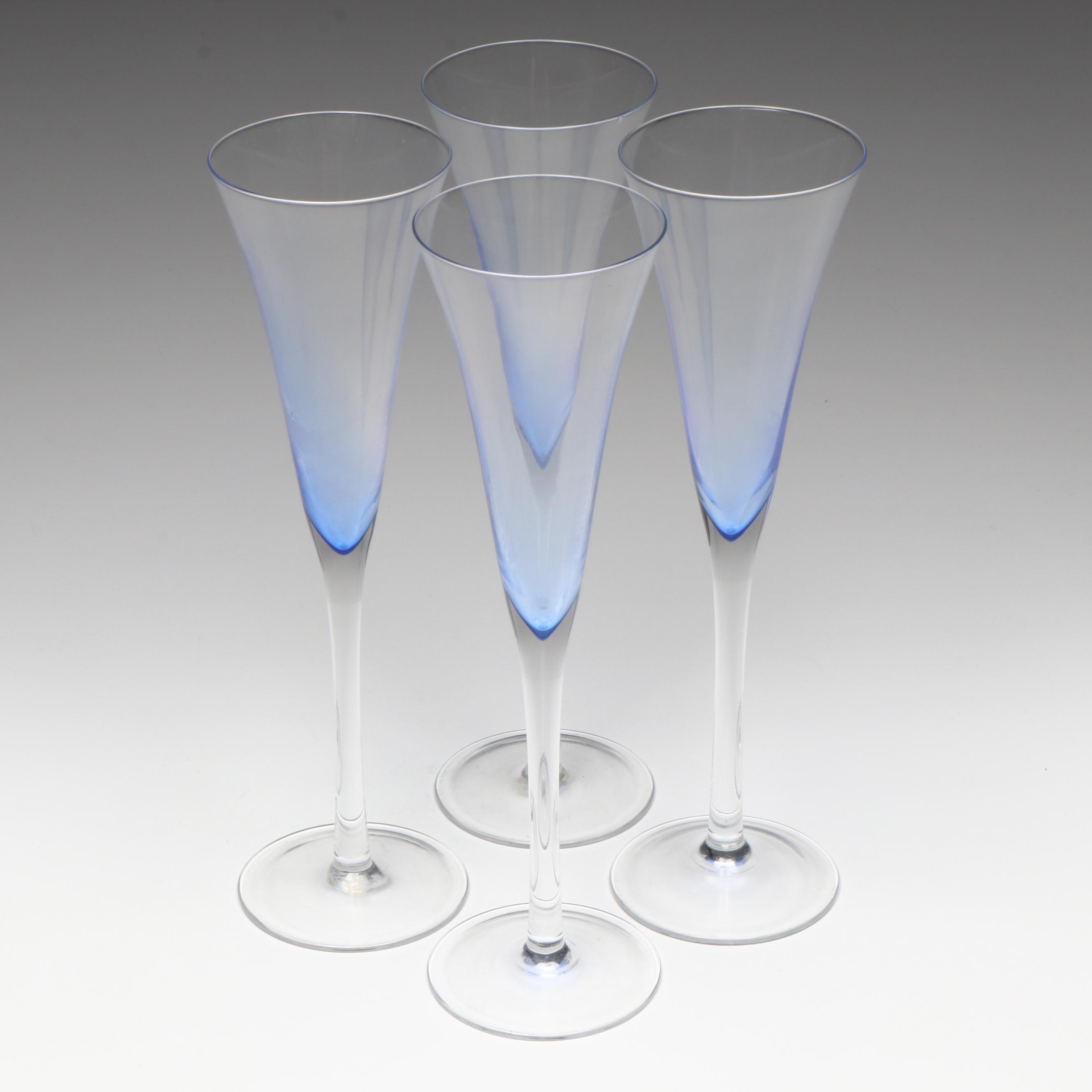 Krosno "Rhapsody" Fluted Champagne Glasses