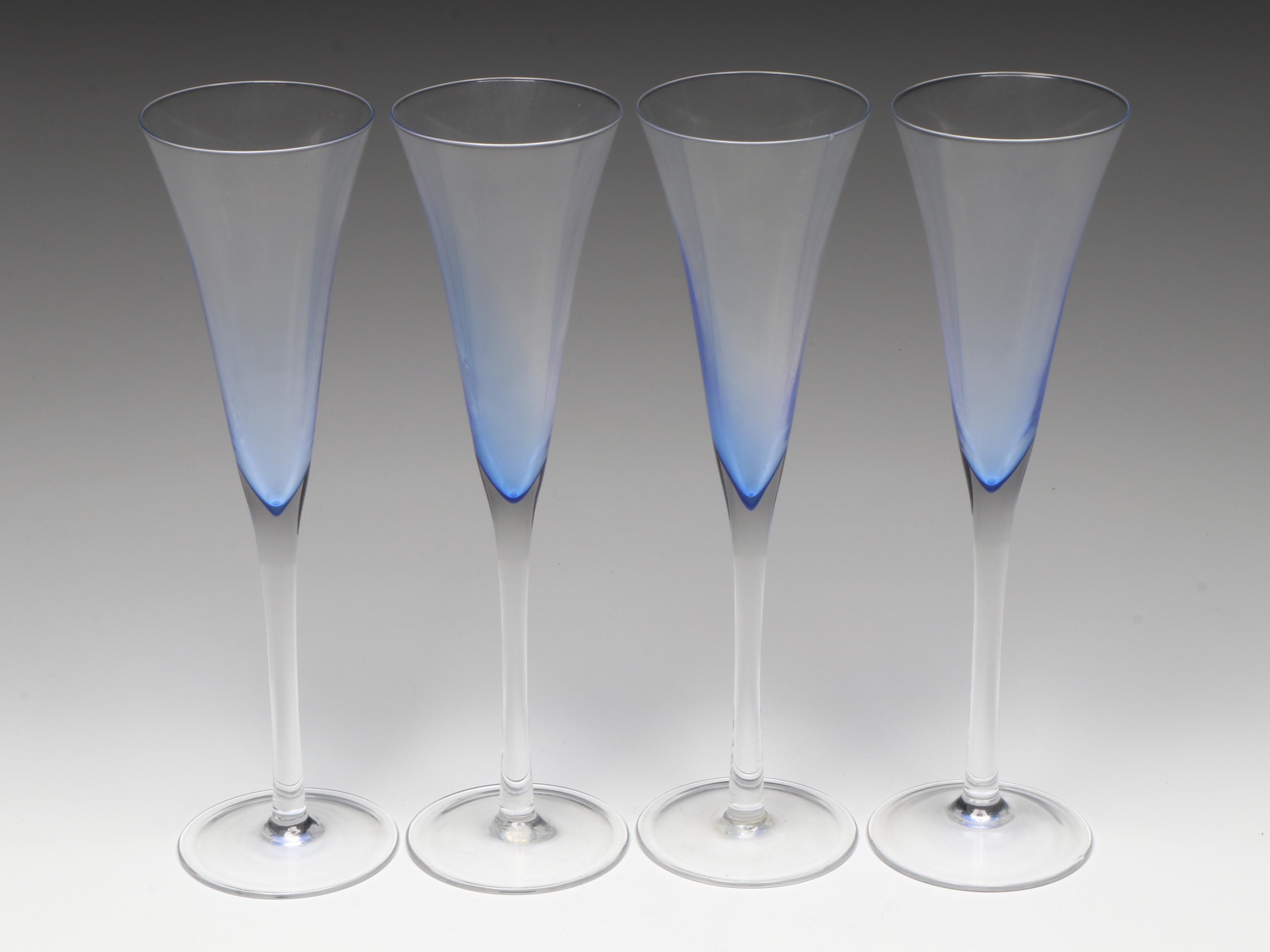 Krosno "Rhapsody" Fluted Champagne Glasses
