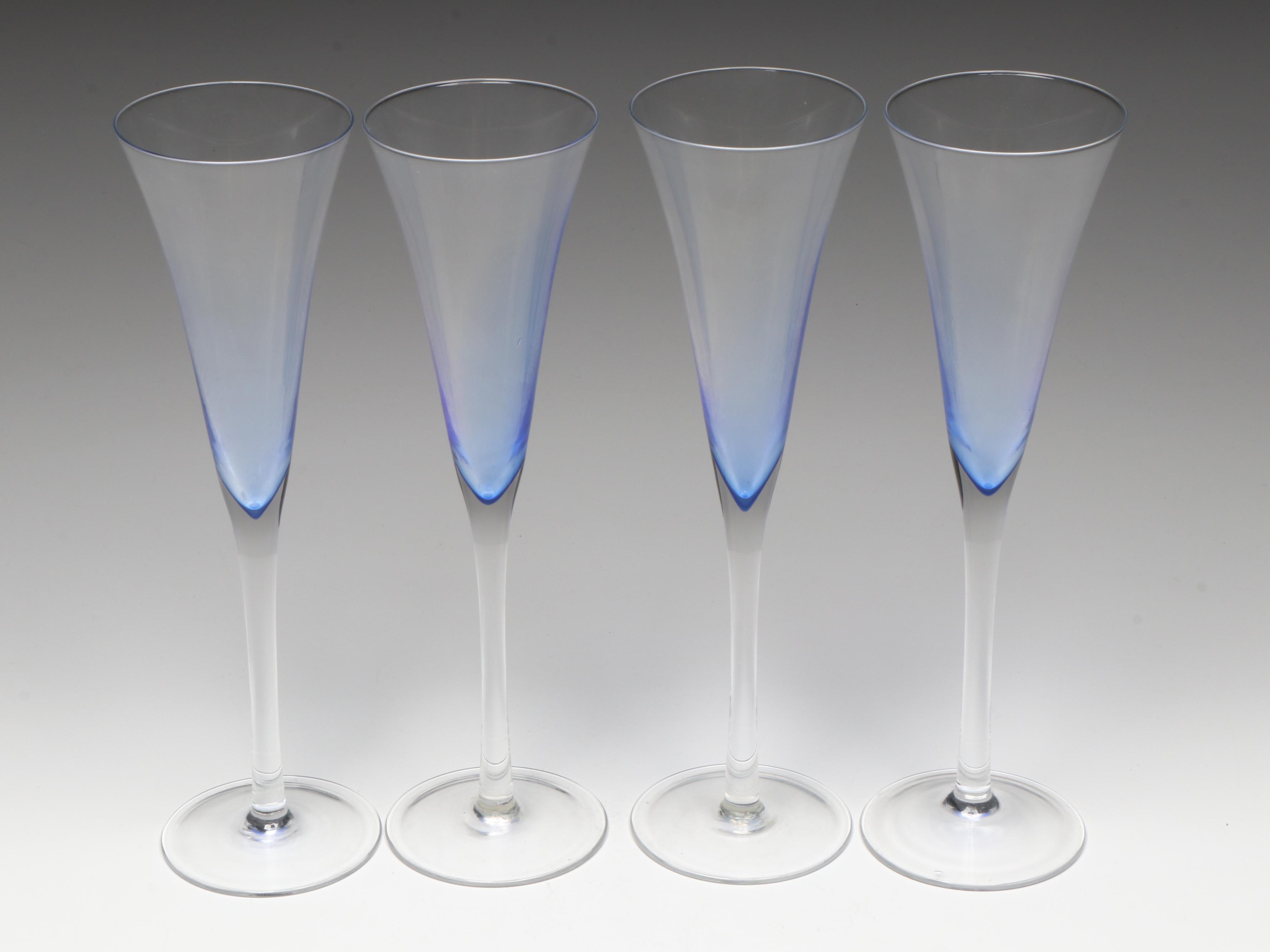 Krosno "Rhapsody" Fluted Champagne Glasses