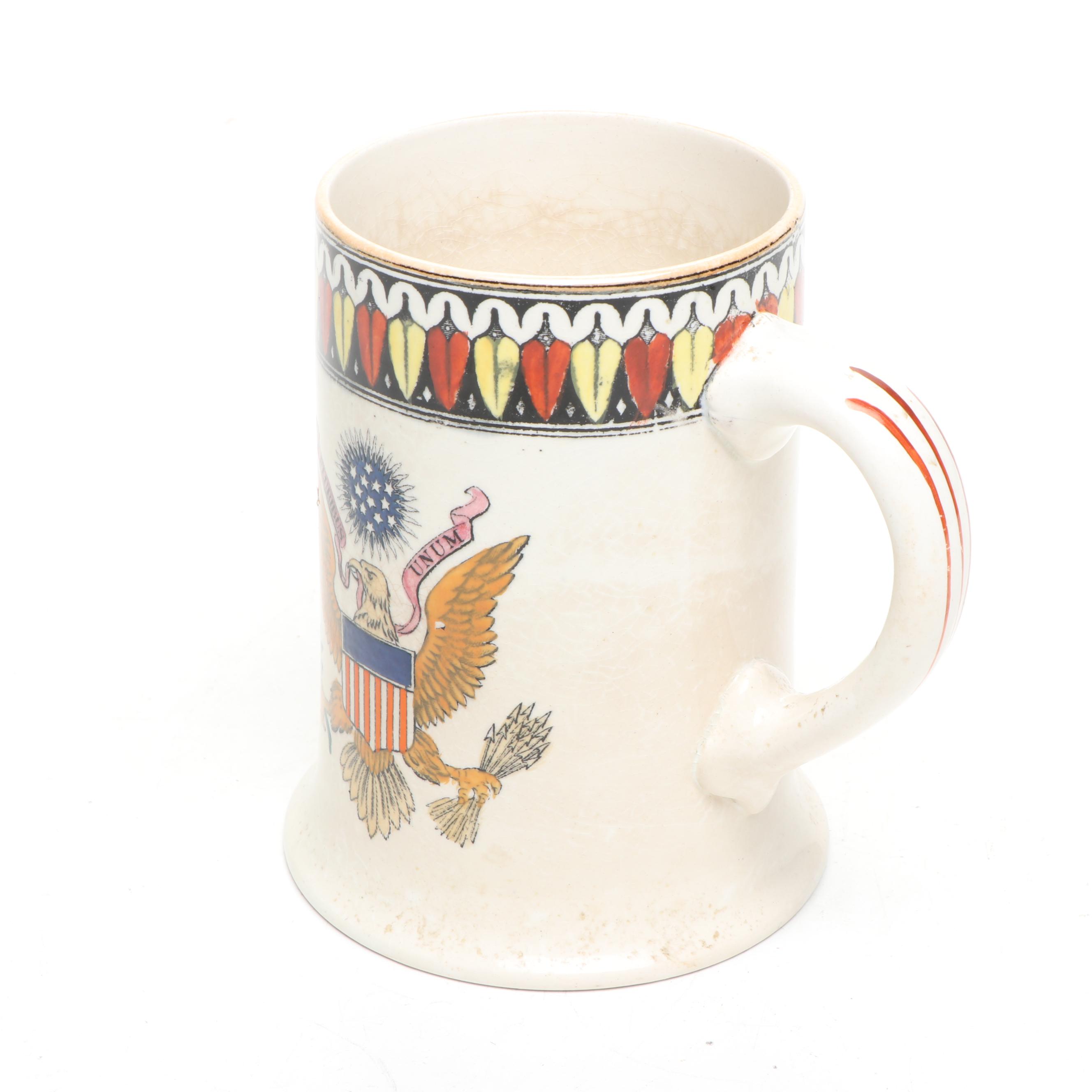 William Adams Great Seal of America Mug with 1989 Navy Planner and Soviet Medal