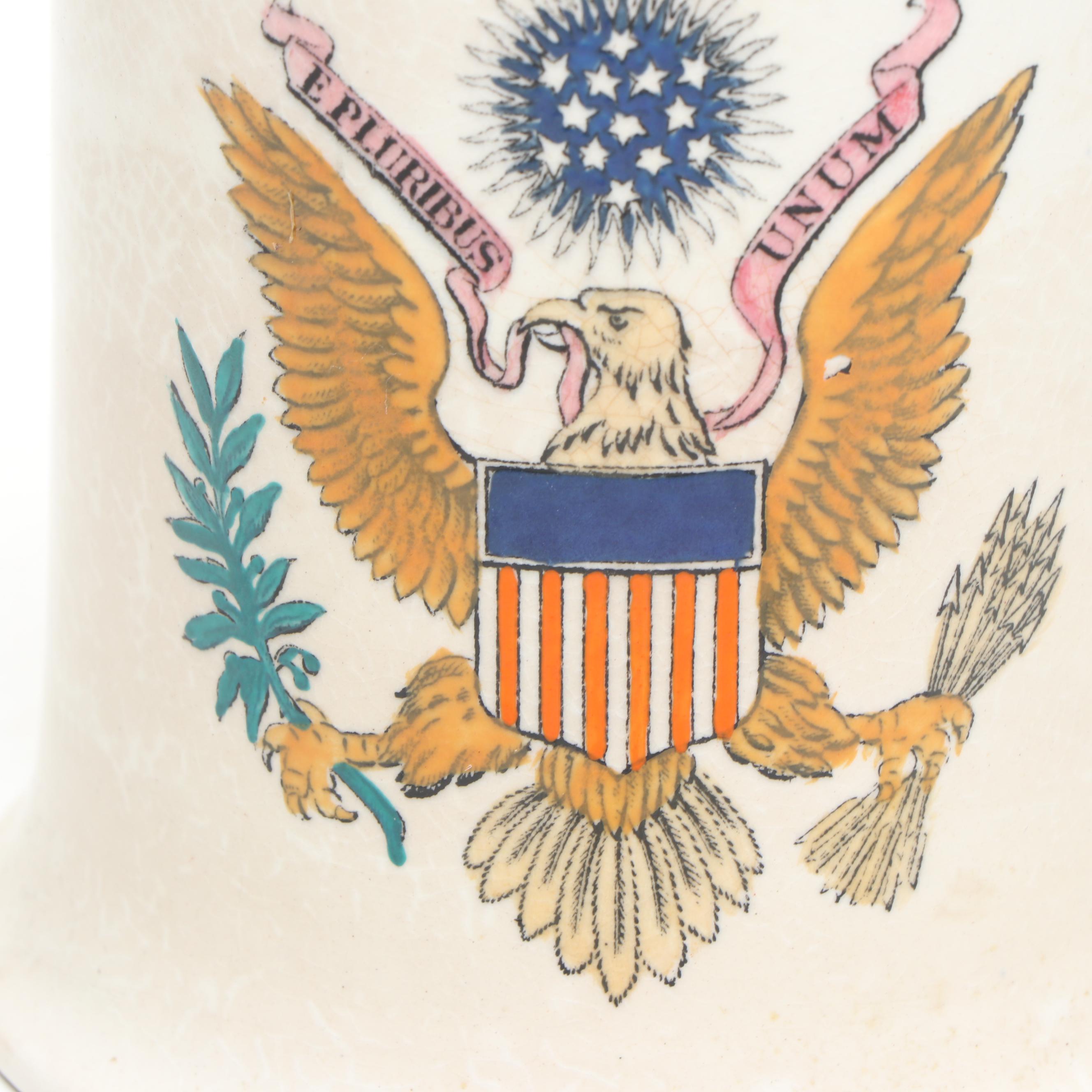 William Adams Great Seal of America Mug with 1989 Navy Planner and Soviet Medal