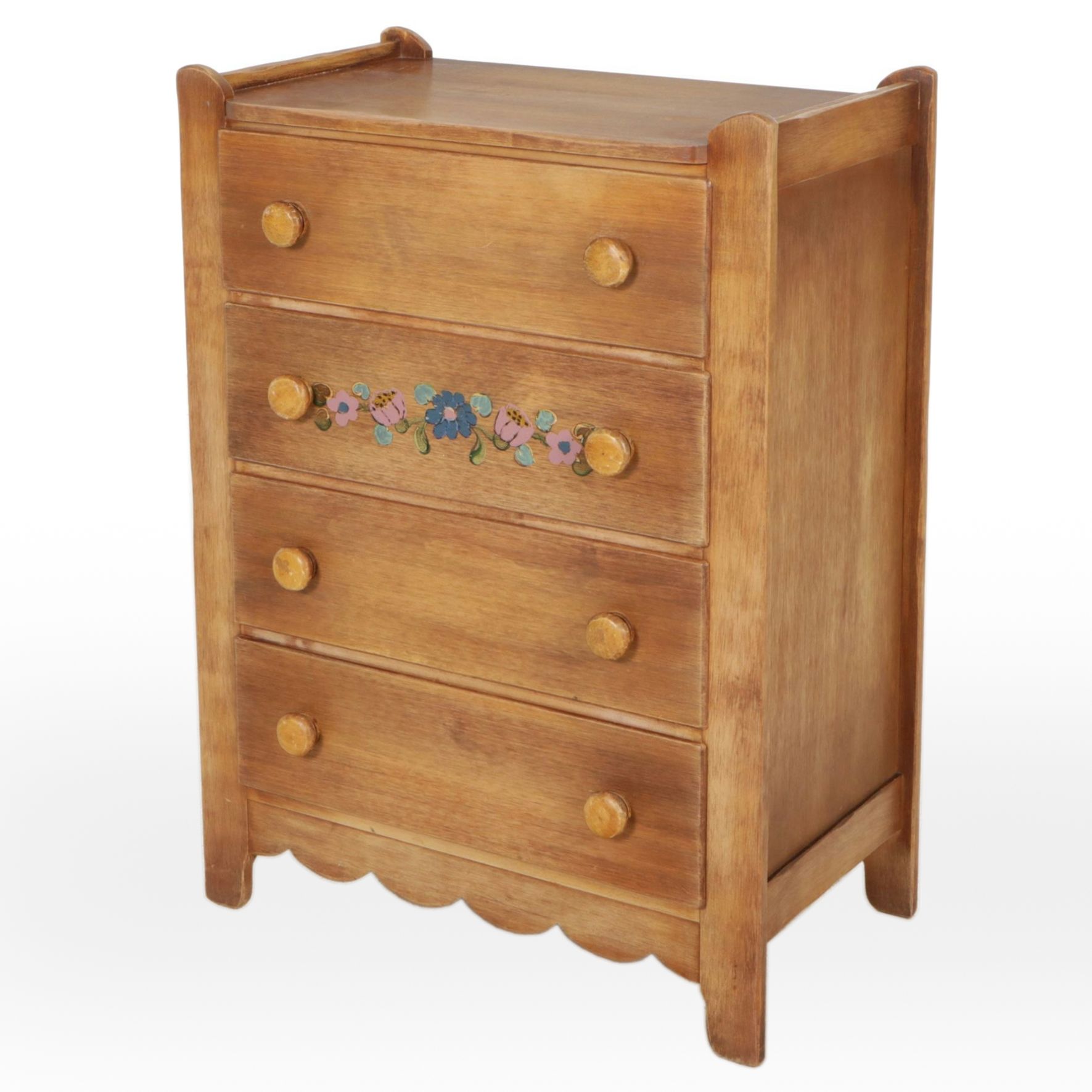 Coronado Southwestern Style Paint Decorated Chest of Drawers