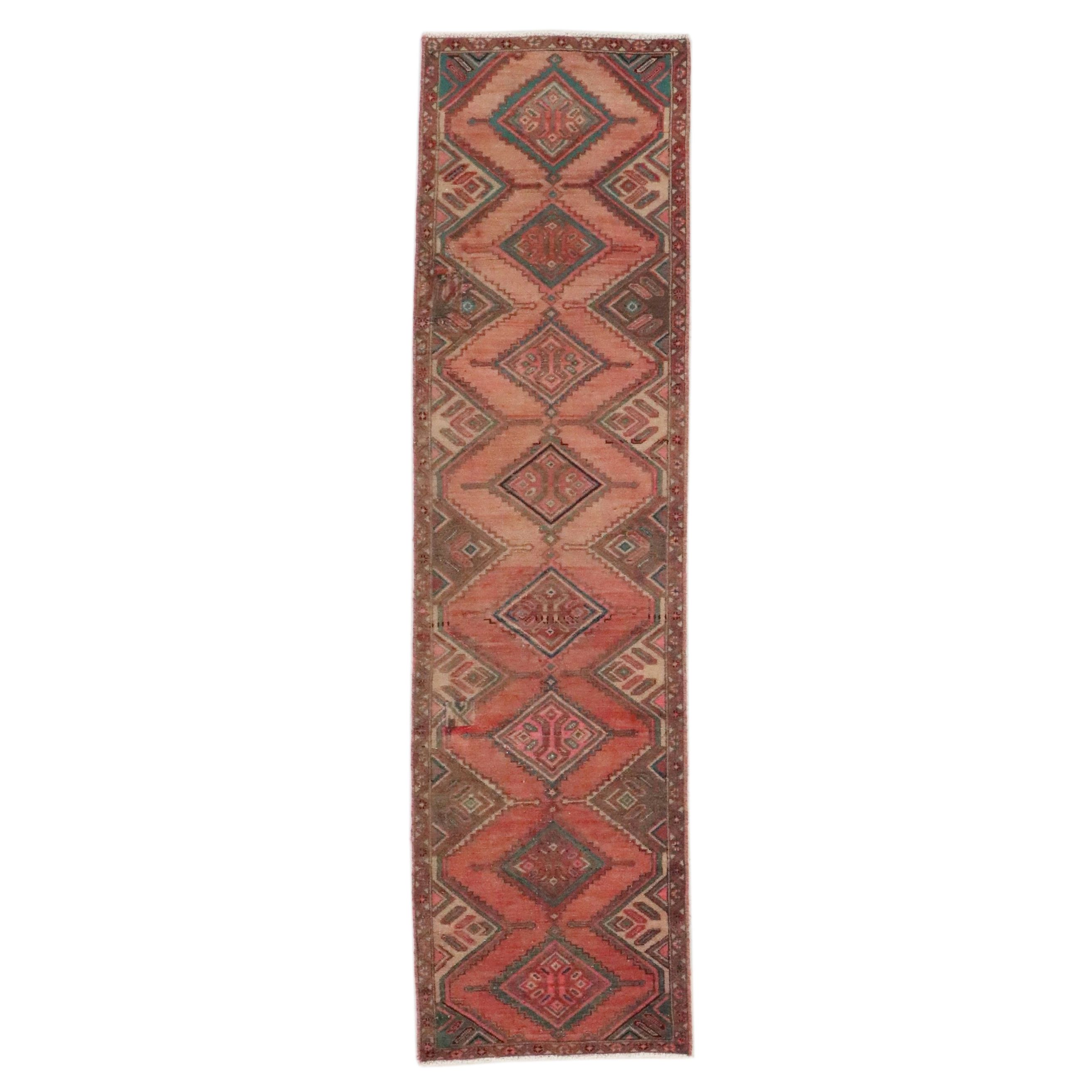 2'5 x 9'2 Hand-Knotted Persian Chenar Carpet Runner