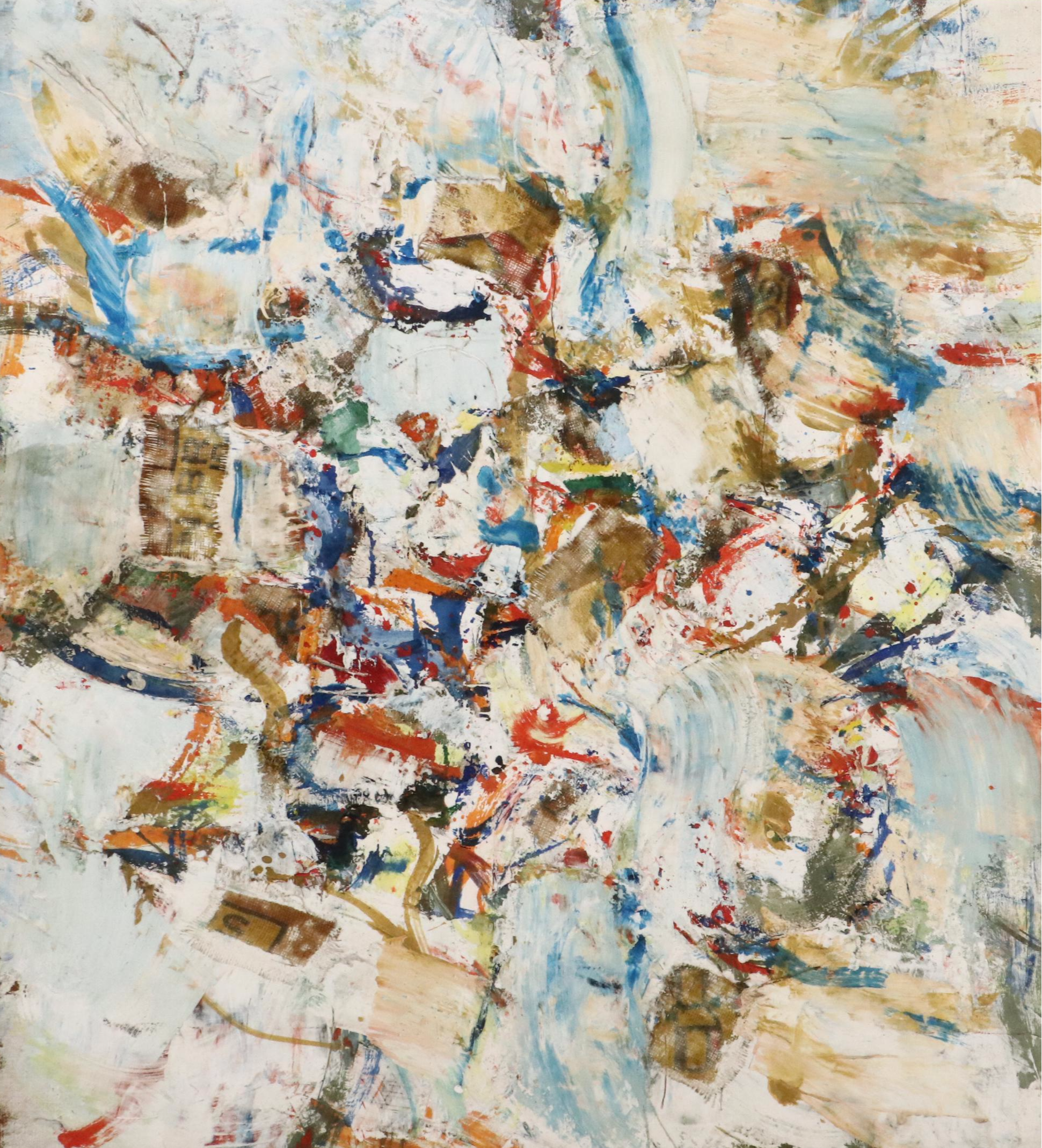 Robert Beaven Abstract Mixed Media Painting "Some Sounds for Lester"