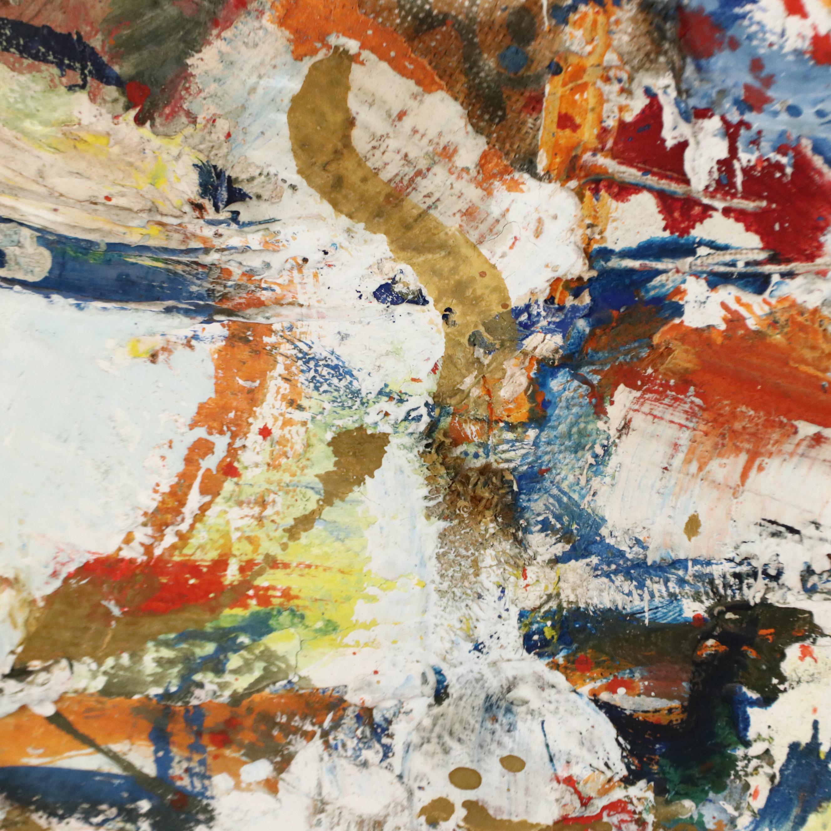 Robert Beaven Abstract Mixed Media Painting "Some Sounds for Lester"